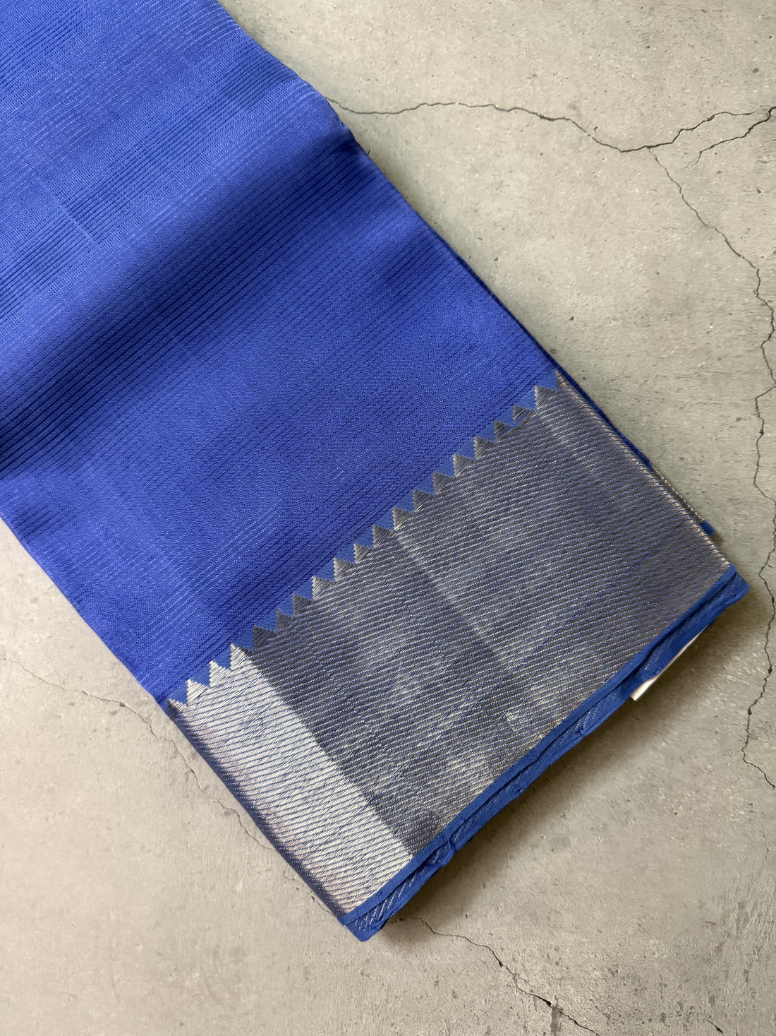 Avani | Blue Mangalagiri Silk Cotton Saree