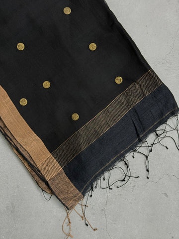 Gagana | Black Matka Silk Saree