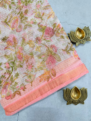 Hamsini | Block Printed Kota Saree