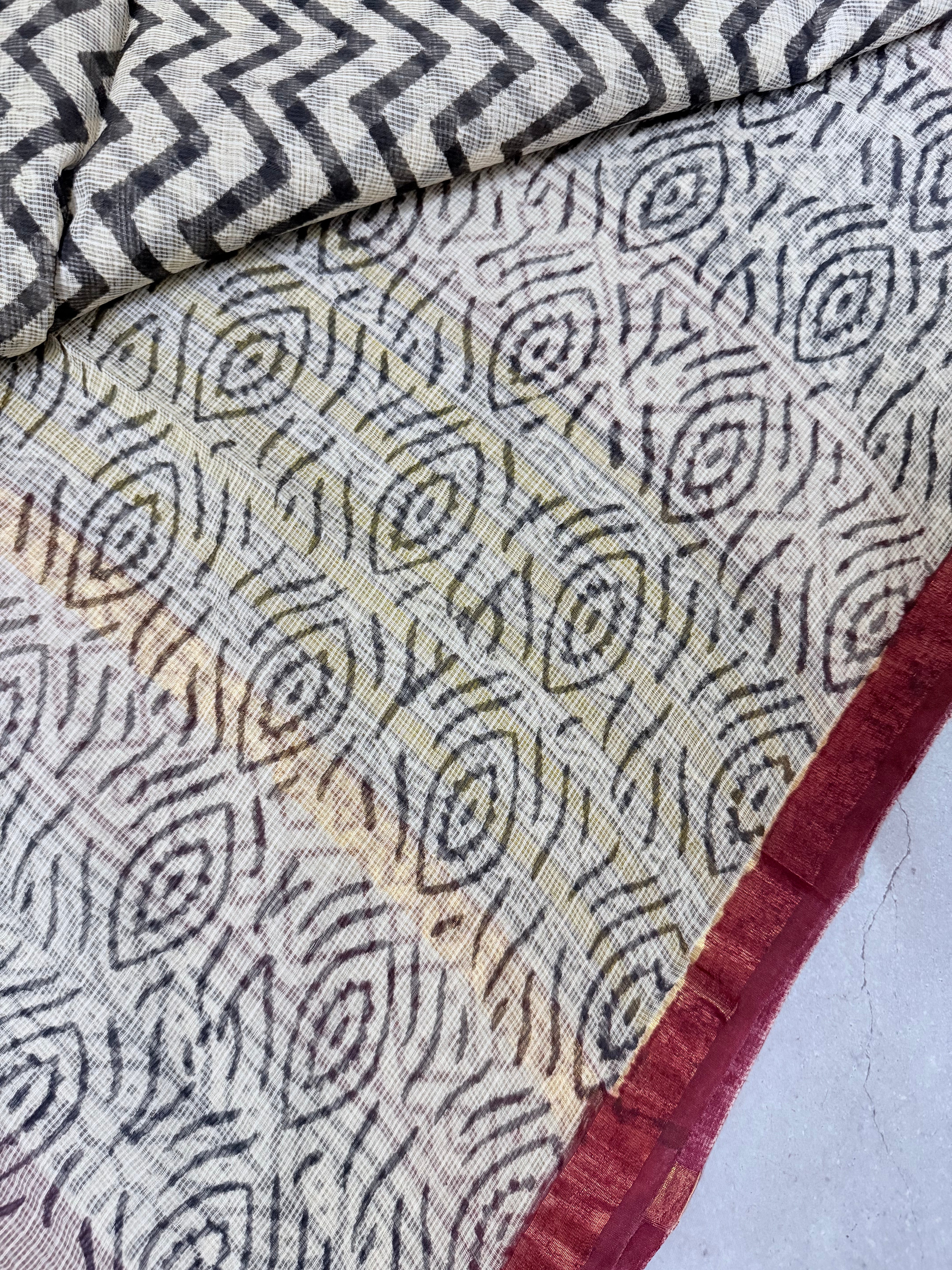 Vamika | Block Printed Kota Saree