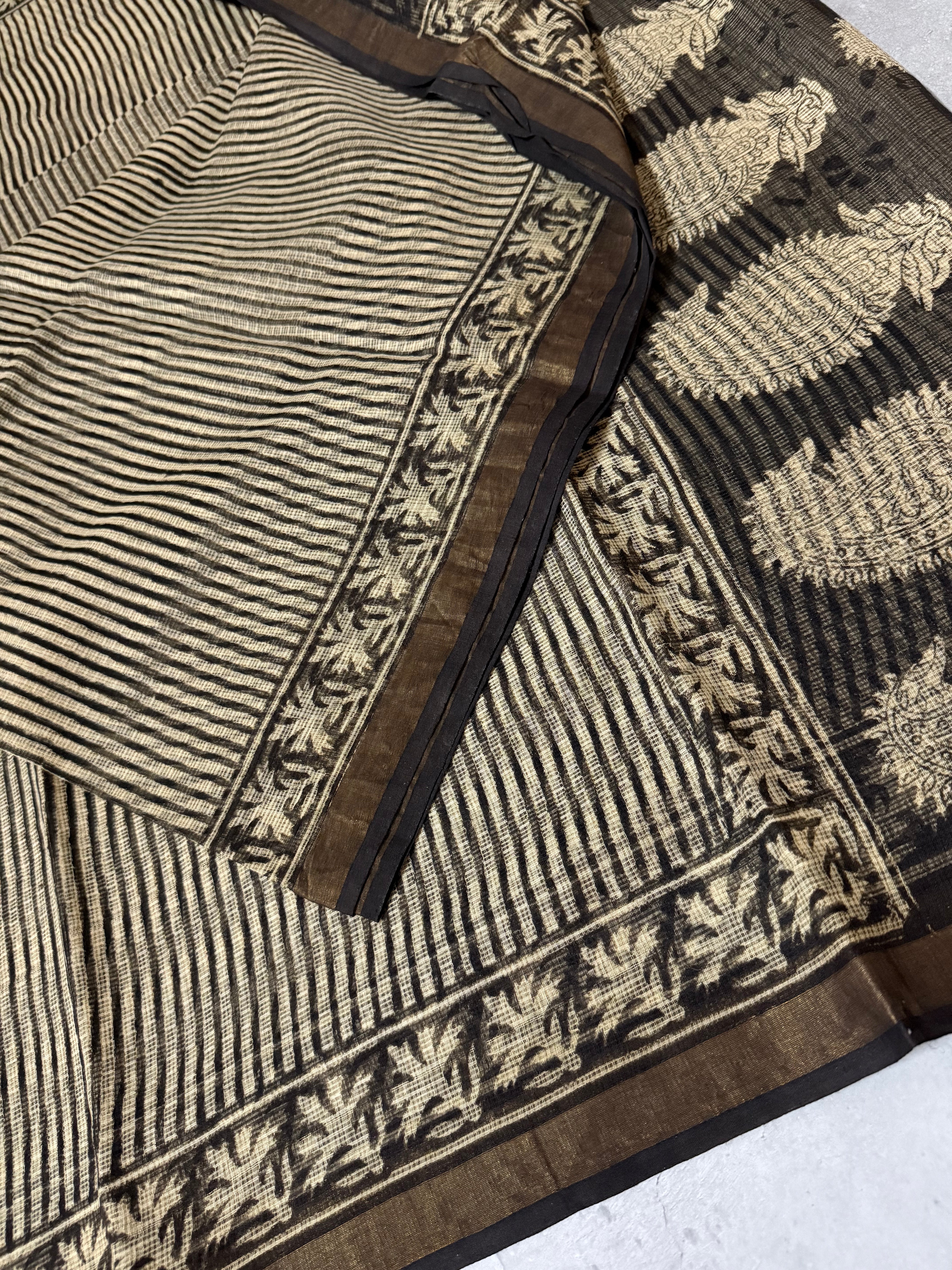 Gopuraja | Block Printed Kota Saree