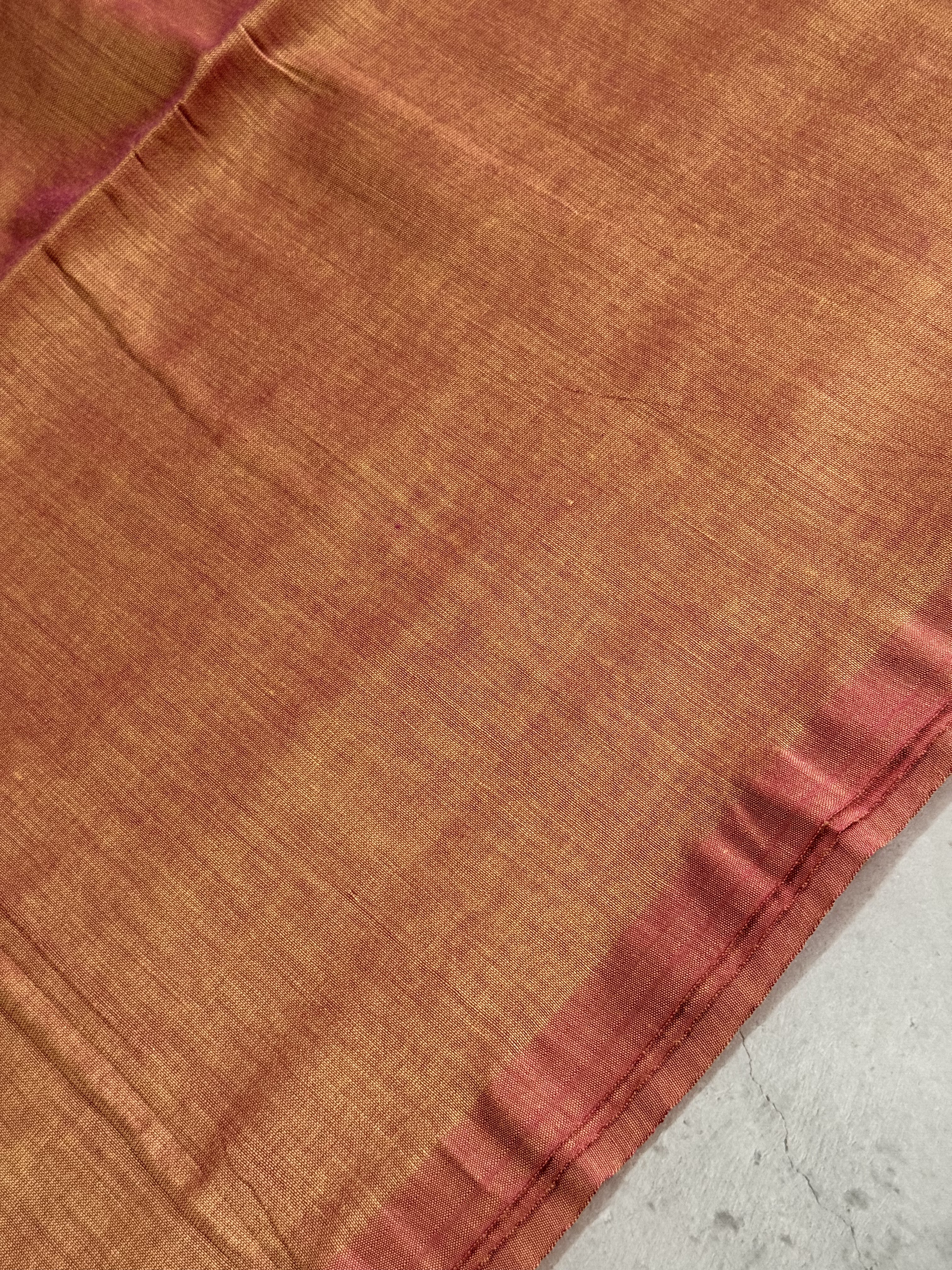 Raasathi | Peach and Plum Cotton Saree