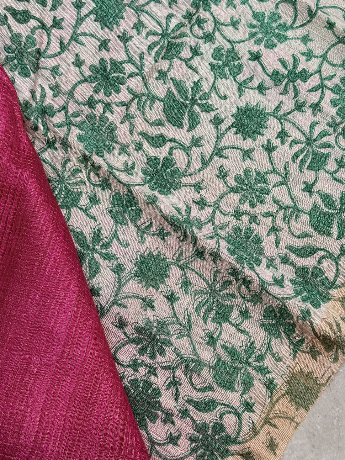 Rajitha | Pink Matka Tussar Silk Saree