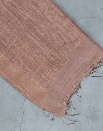 Trishna | Pale Pink and Gold Matka Silk Saree