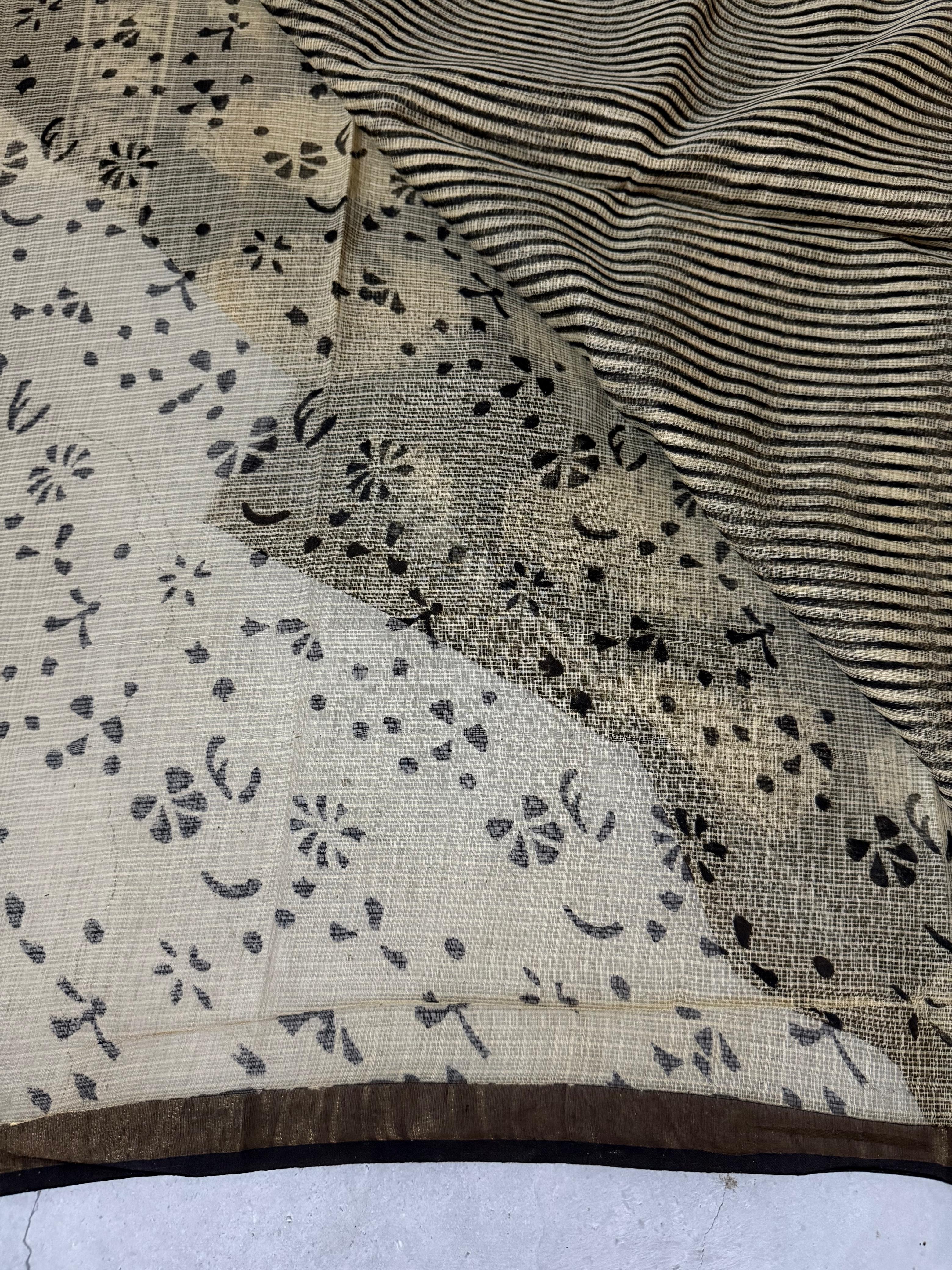 Gopuraja | Block Printed Kota Saree
