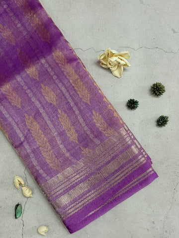 Anahitha | Purple Tissue Silk Saree