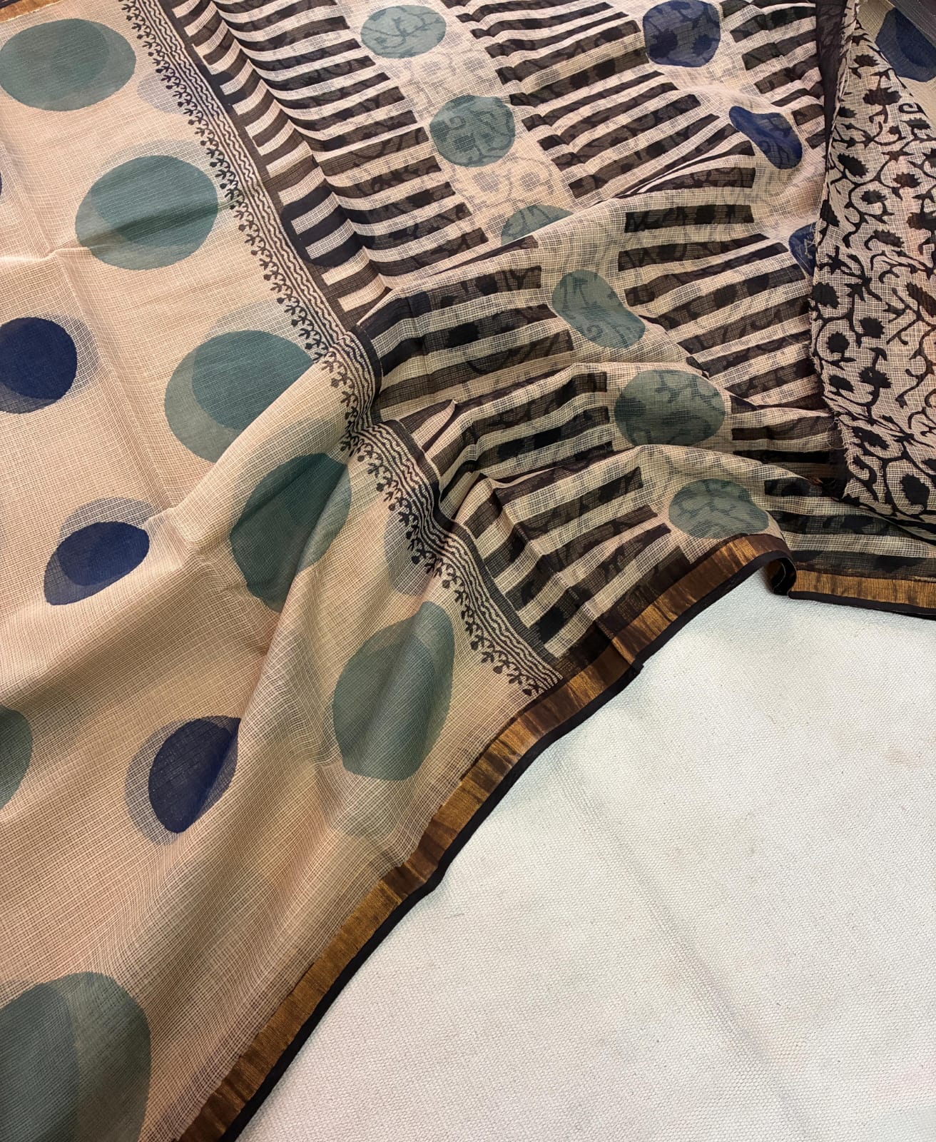 Yakshaani | Block Printed Kota Saree