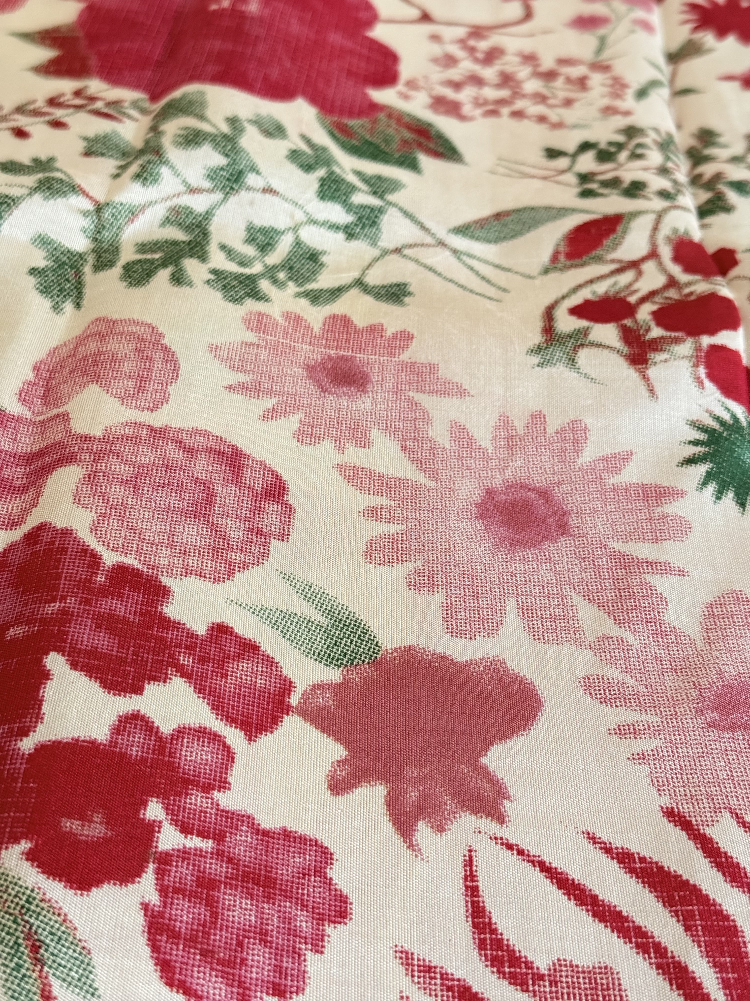 Alankrita | Pink and Red Floral Printed Kanjivaram Silk Saree