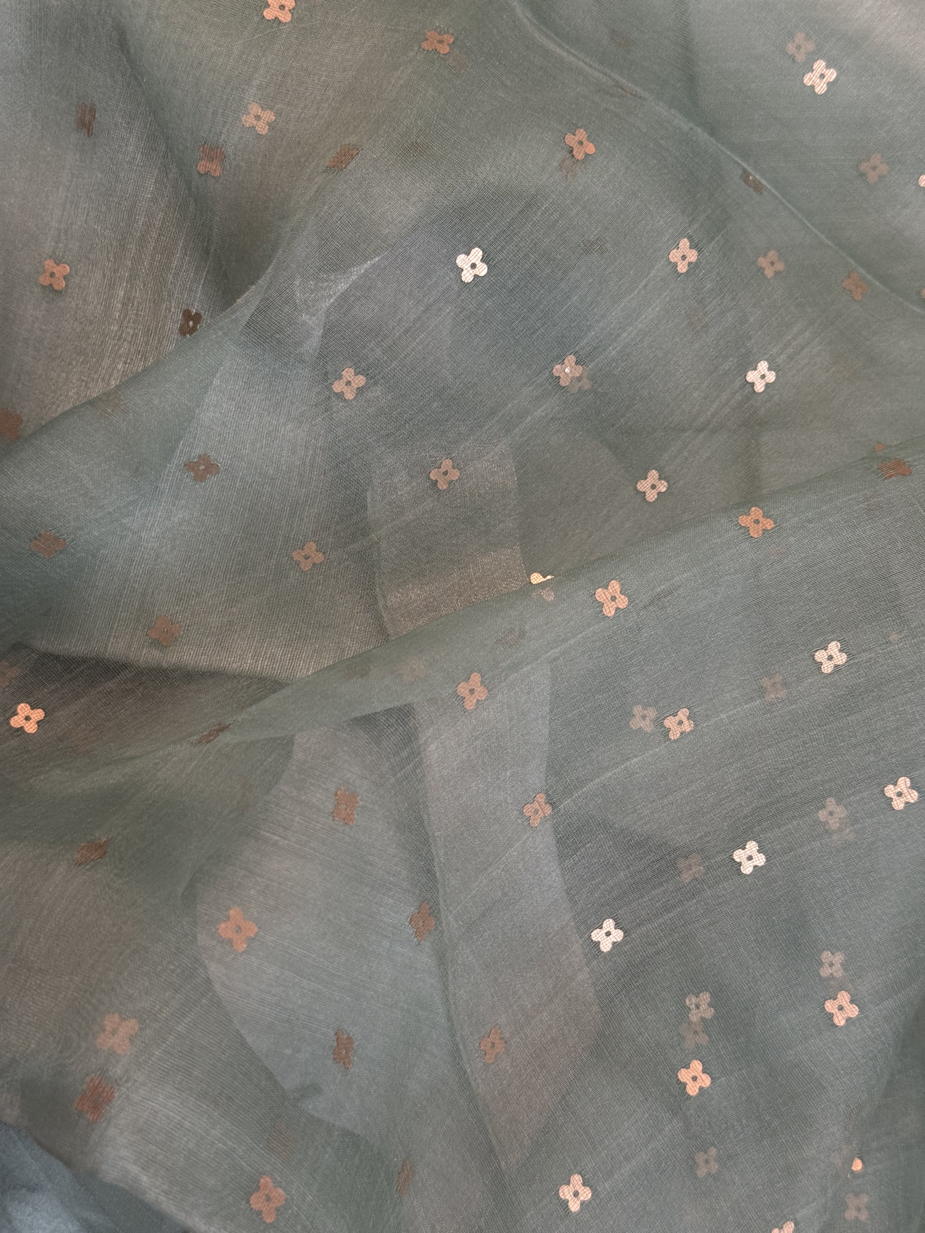 Amara | Greyish Blue Matka Silk Saree