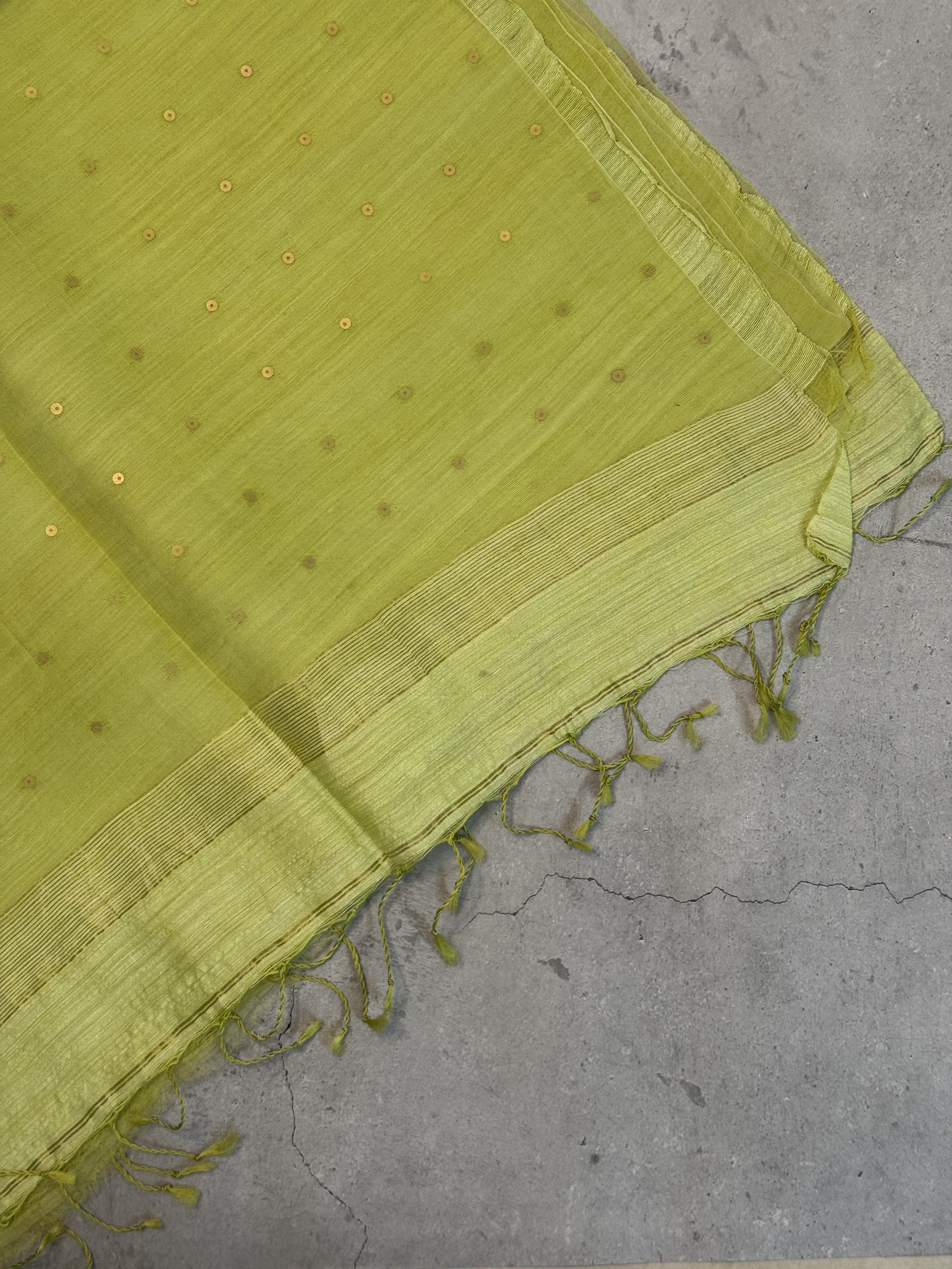 Arpana | Green Muslin Silk Saree