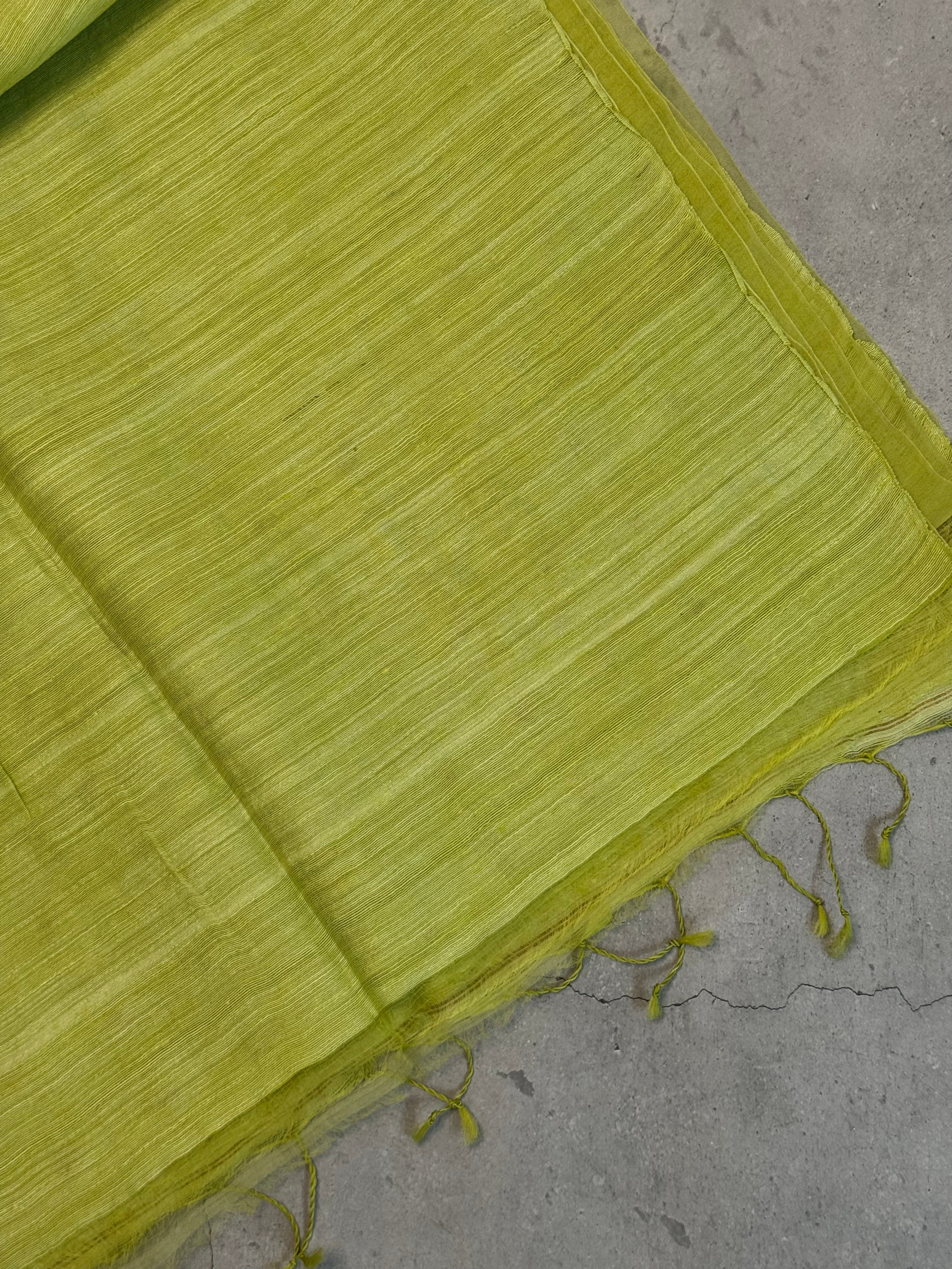 Arpana | Green Muslin Silk Saree