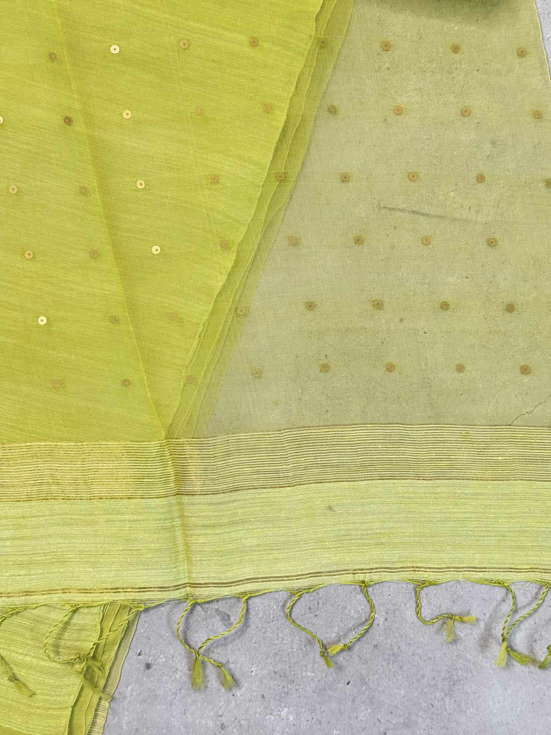 Arpana | Green Muslin Silk Saree