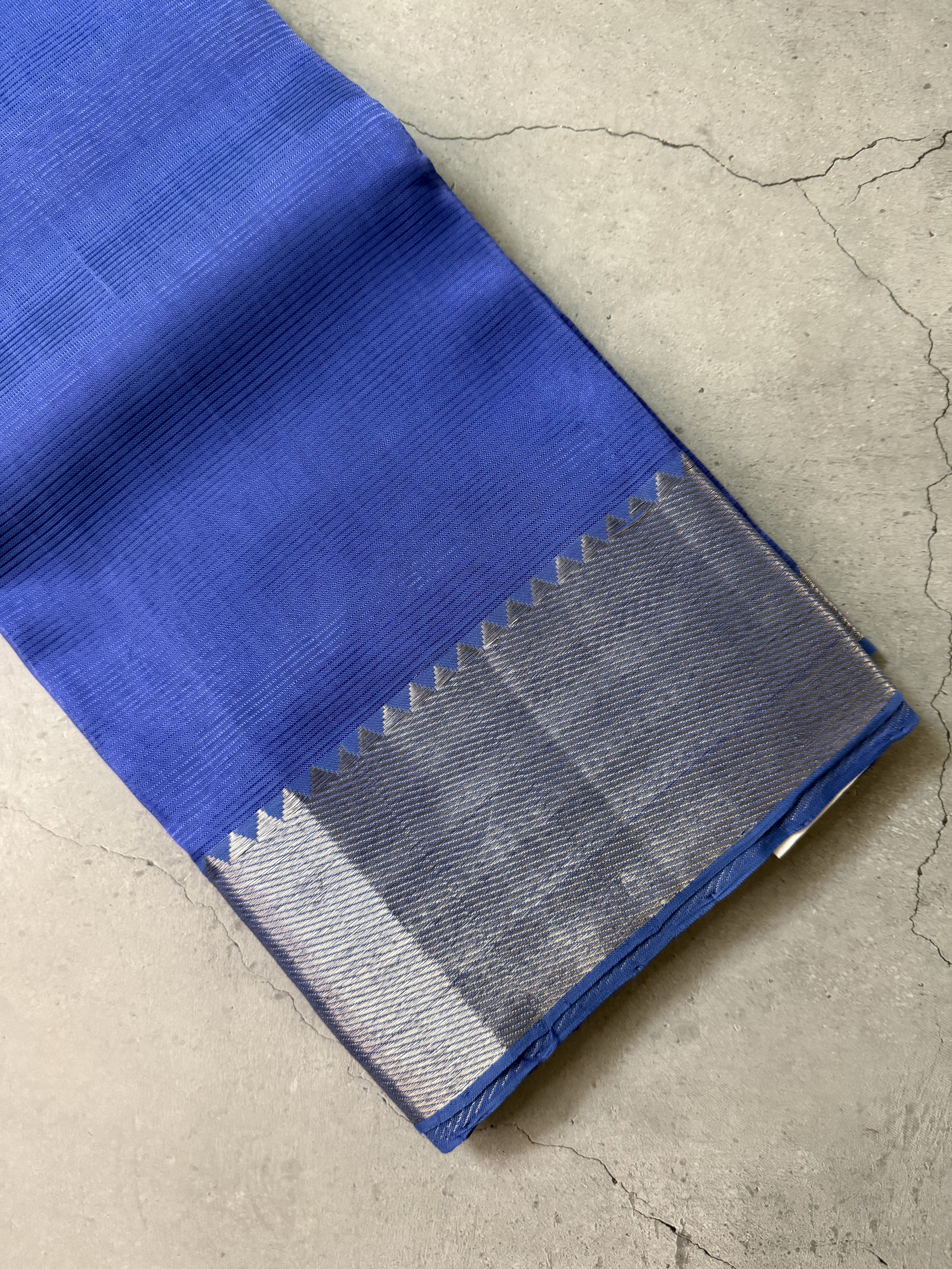 Avani | Blue Mangalagiri Silk Cotton Saree