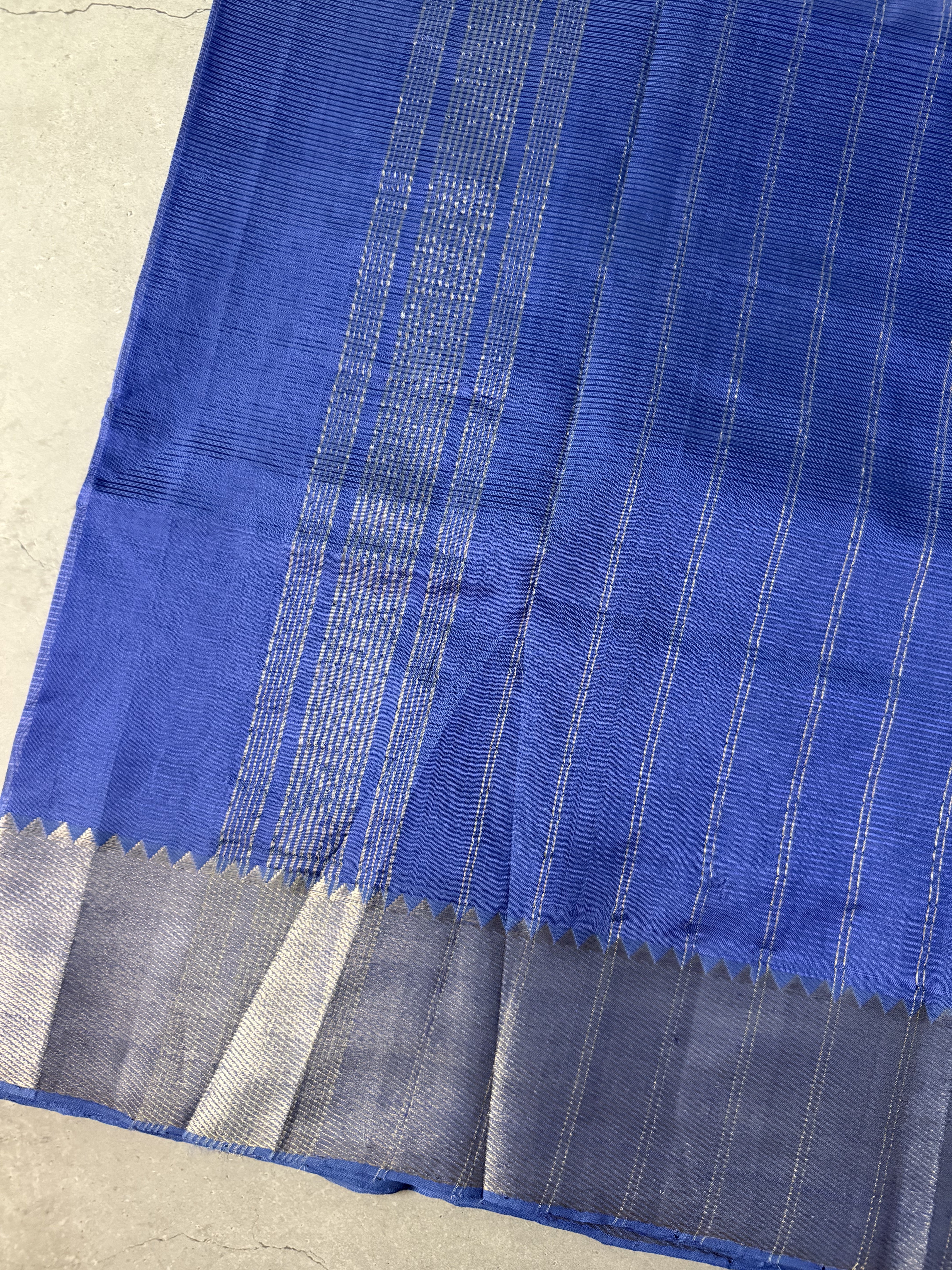 Avani | Blue Mangalagiri Silk Cotton Saree