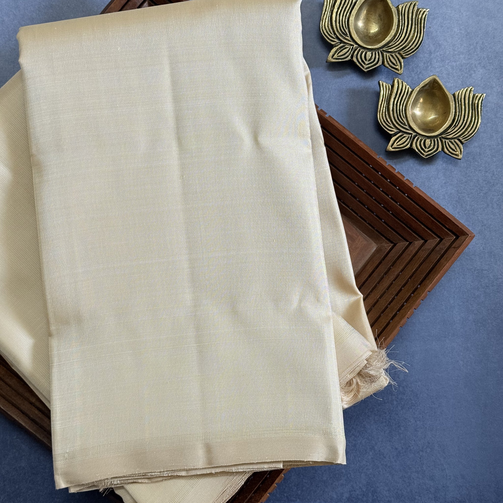 Ayanaa | White Kanjivaram Silk Saree