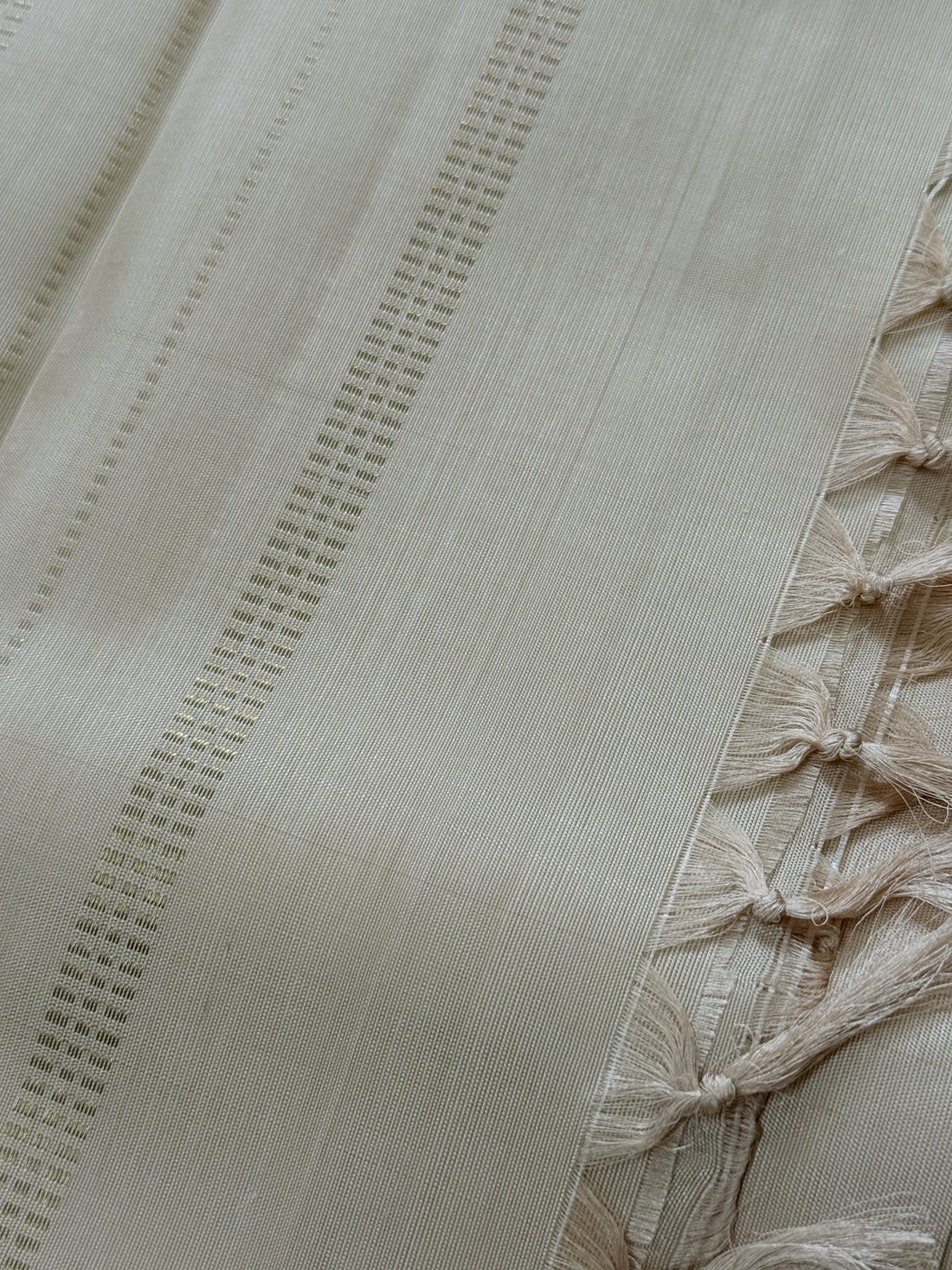 Ayanaa | White Kanjivaram Silk Saree