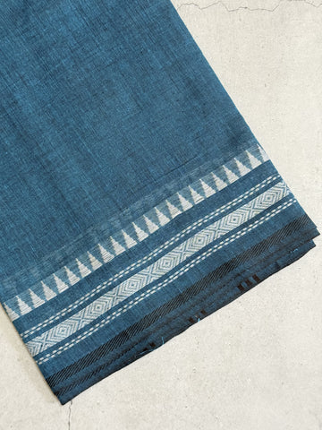 Chaya | Blue and Green Mul Cotton Saree