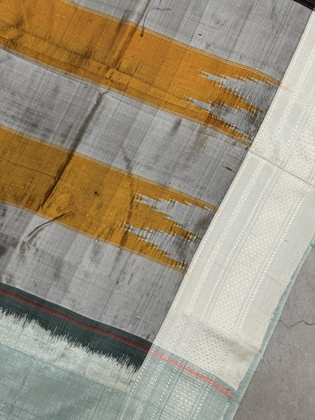 Chitrajani | Blue and Yellow Ilkal Saree