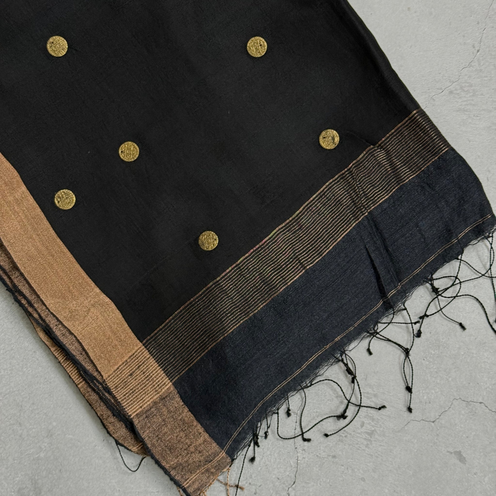 Gagana | Black Matka Silk Saree