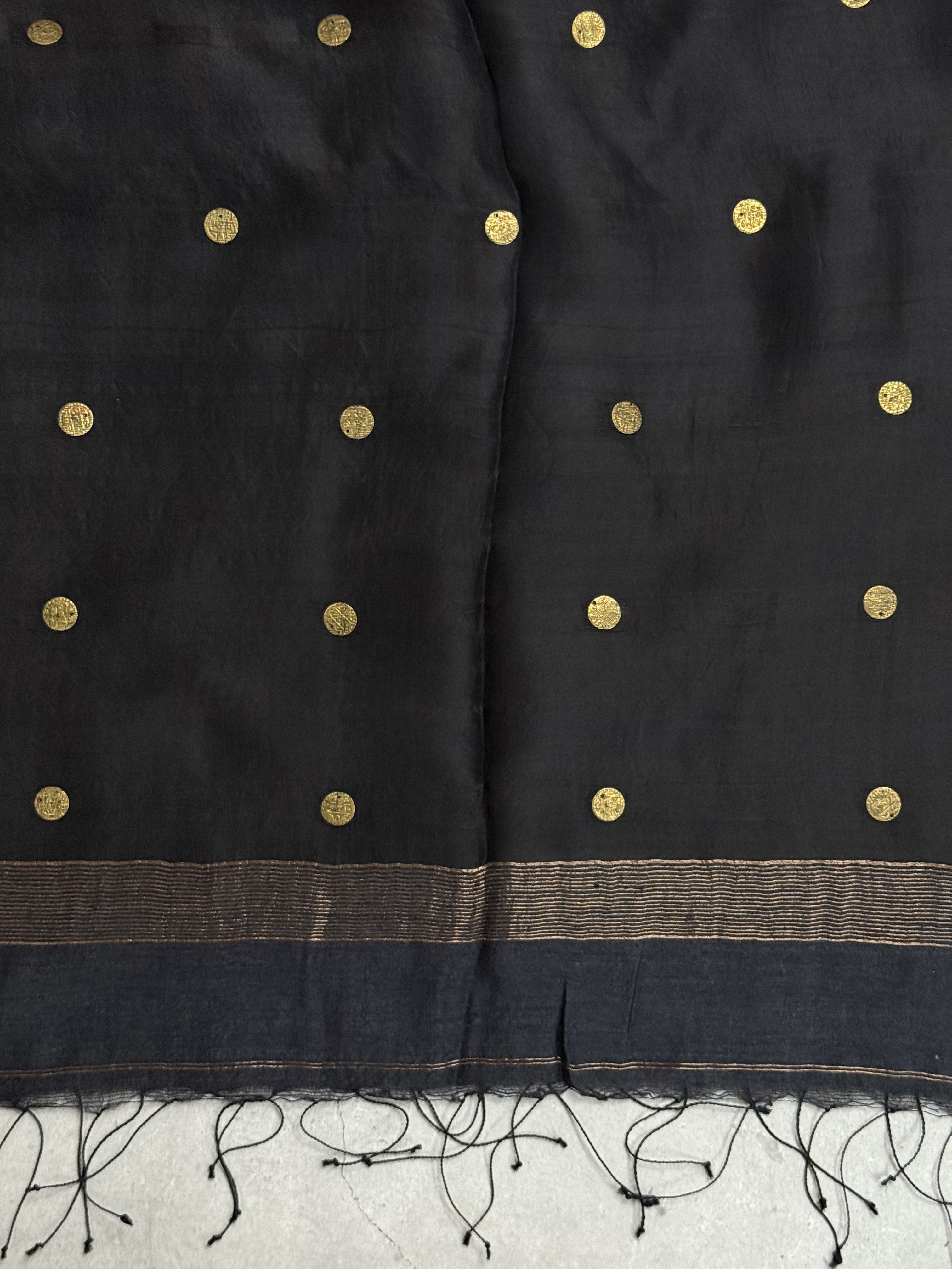 Gagana | Black Matka Silk Saree