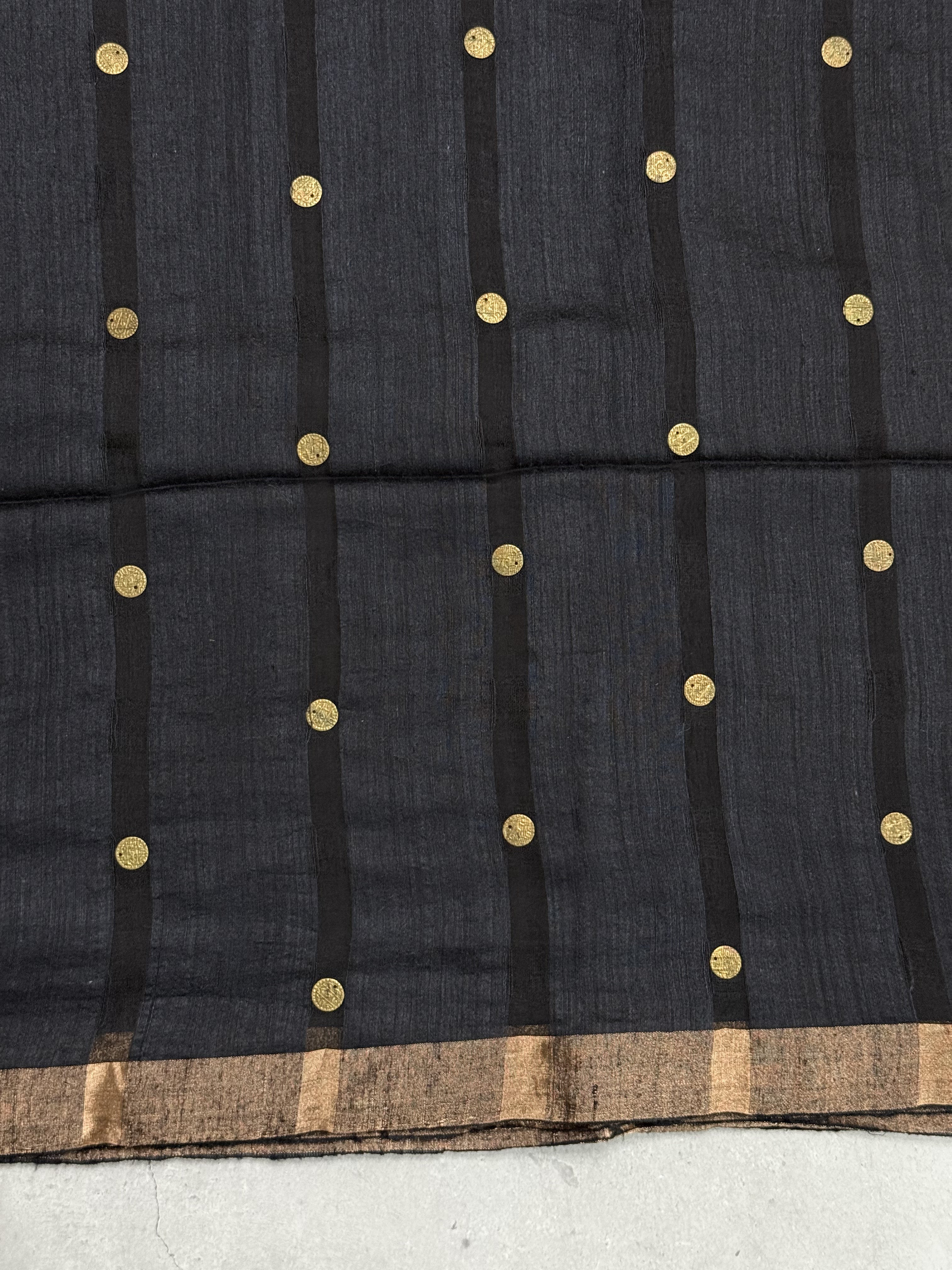 Gagana | Black Matka Silk Saree