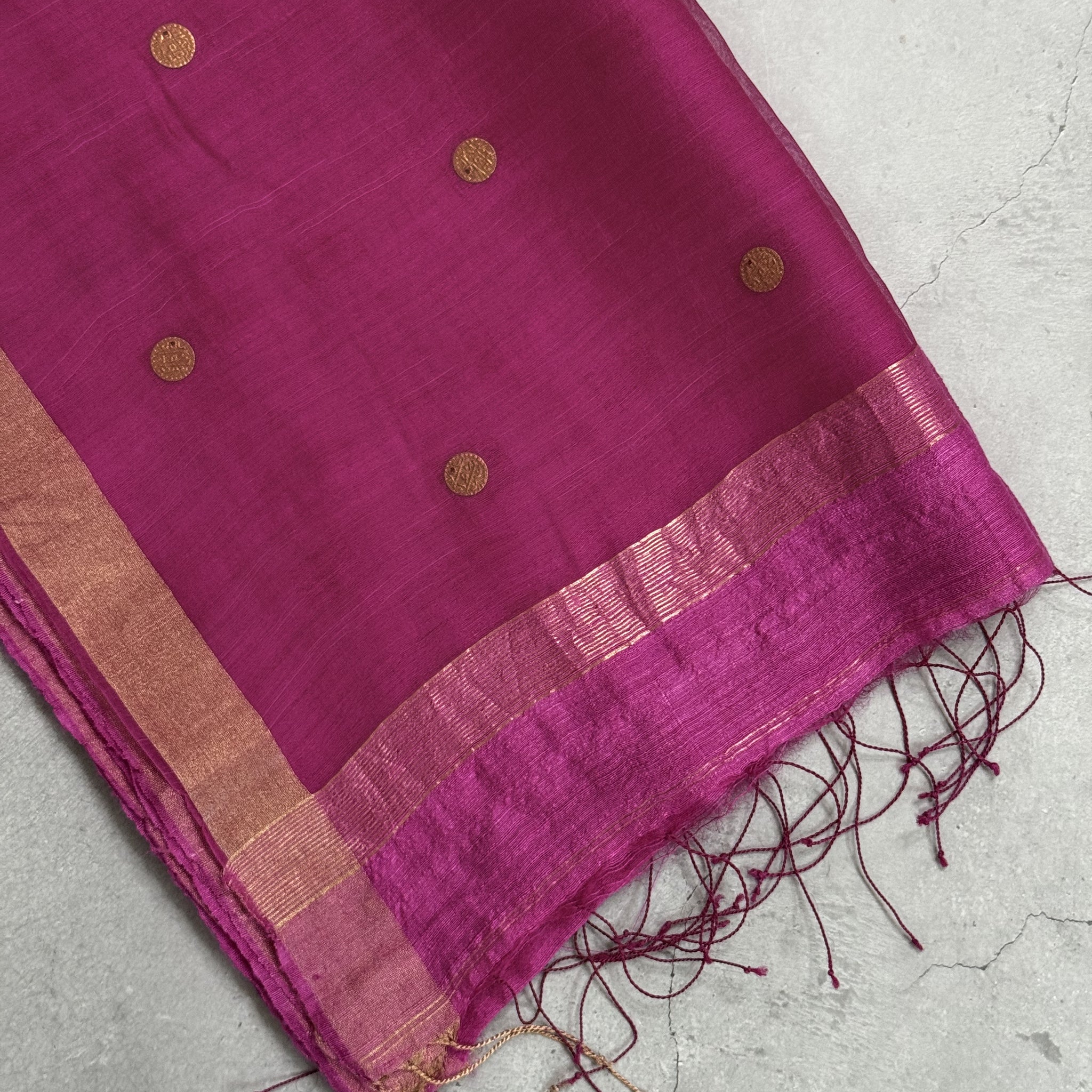 Hamsika | Pink Matka Silk Saree