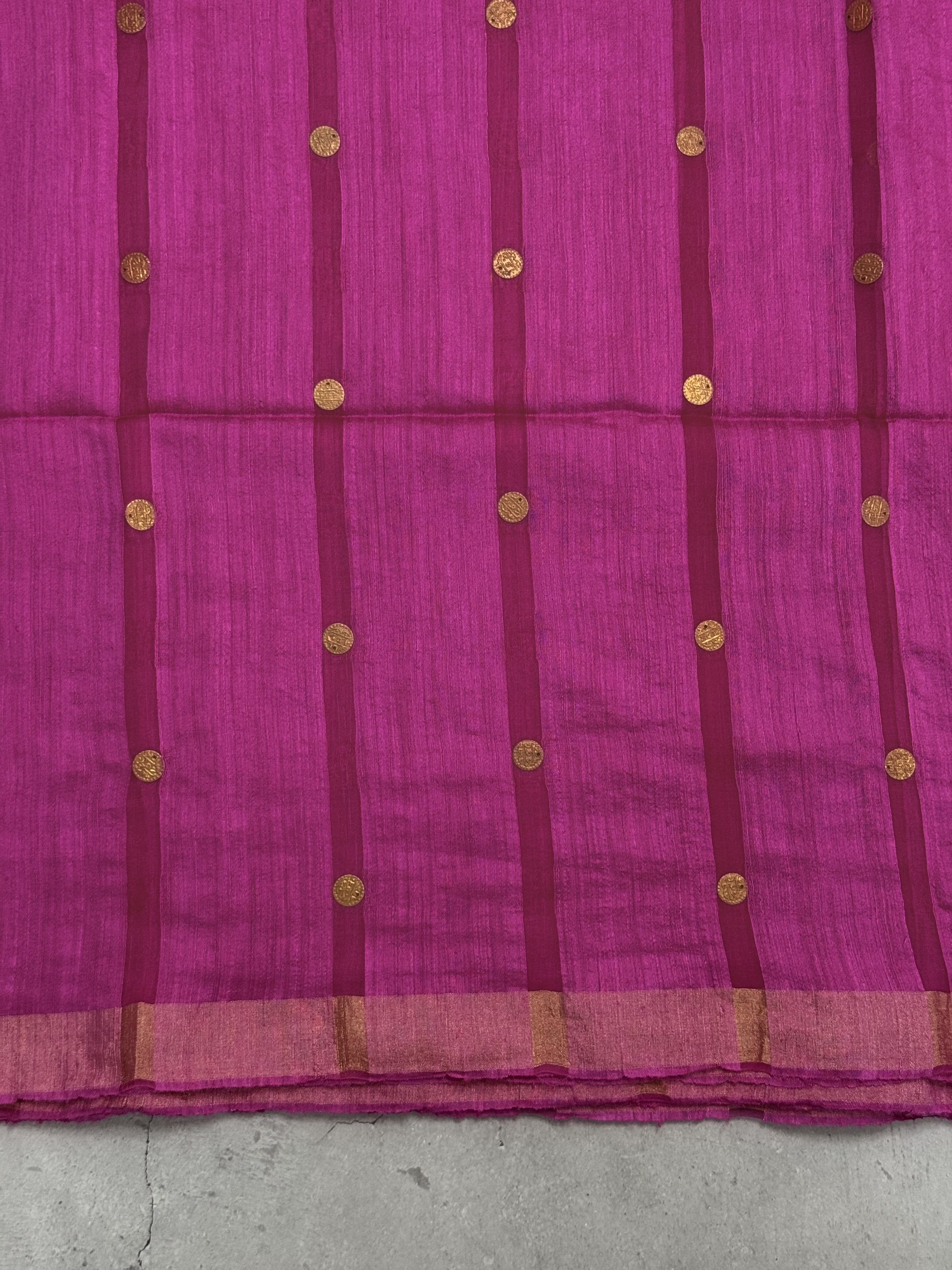 Hamsika | Pink Matka Silk Saree