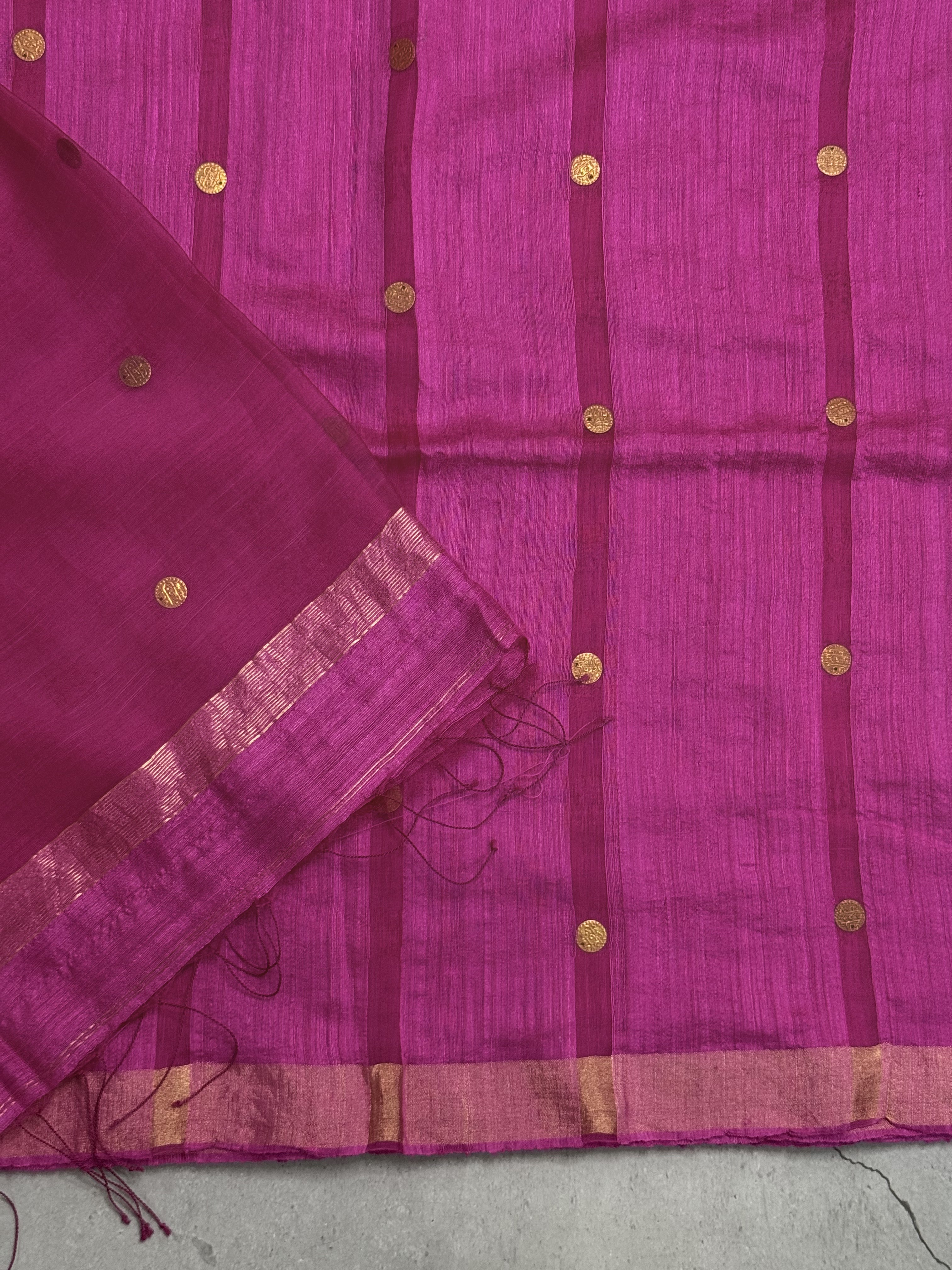 Hamsika | Pink Matka Silk Saree
