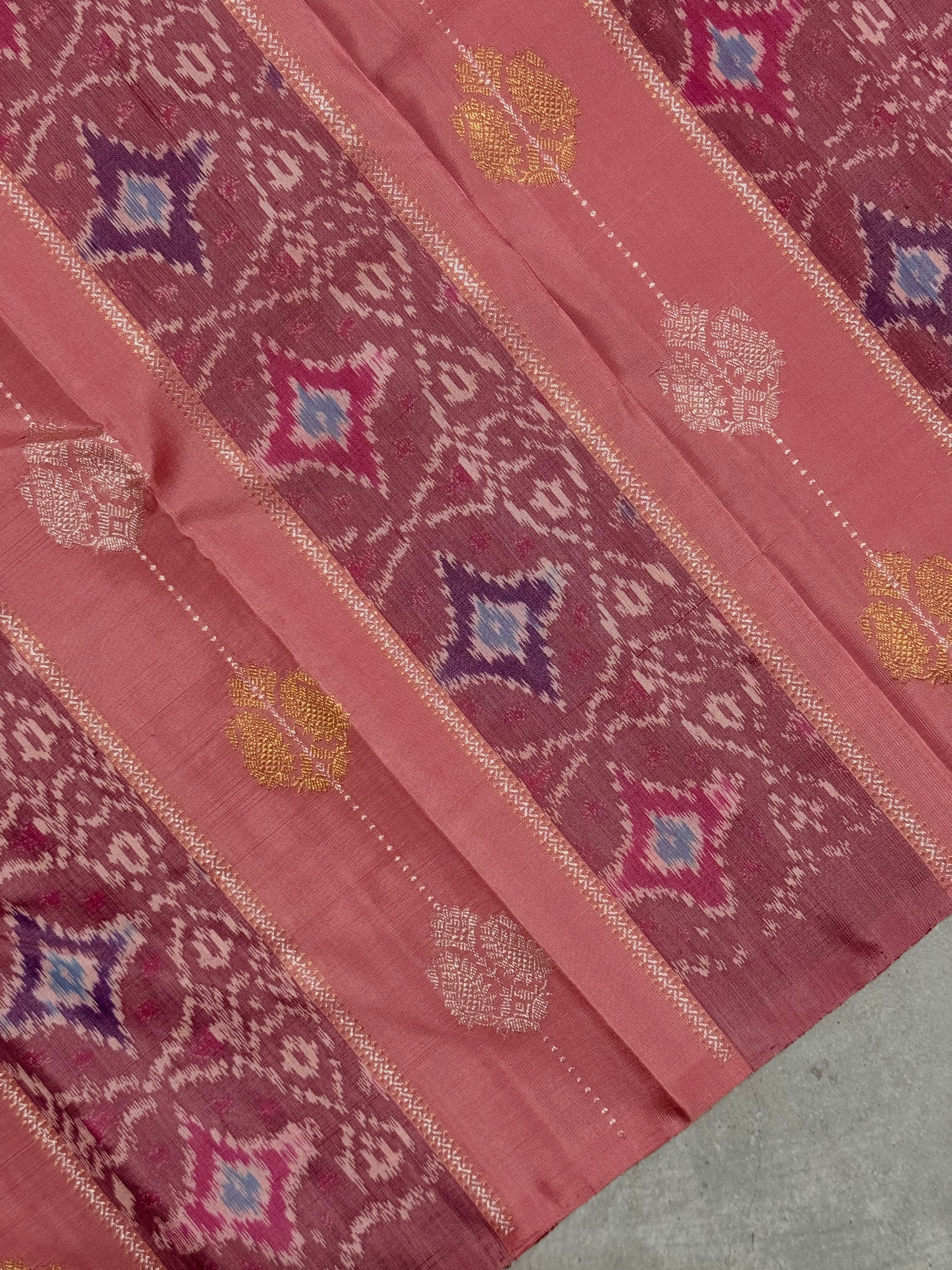 Siyaara | Pink Kanjivaram Silk Saree