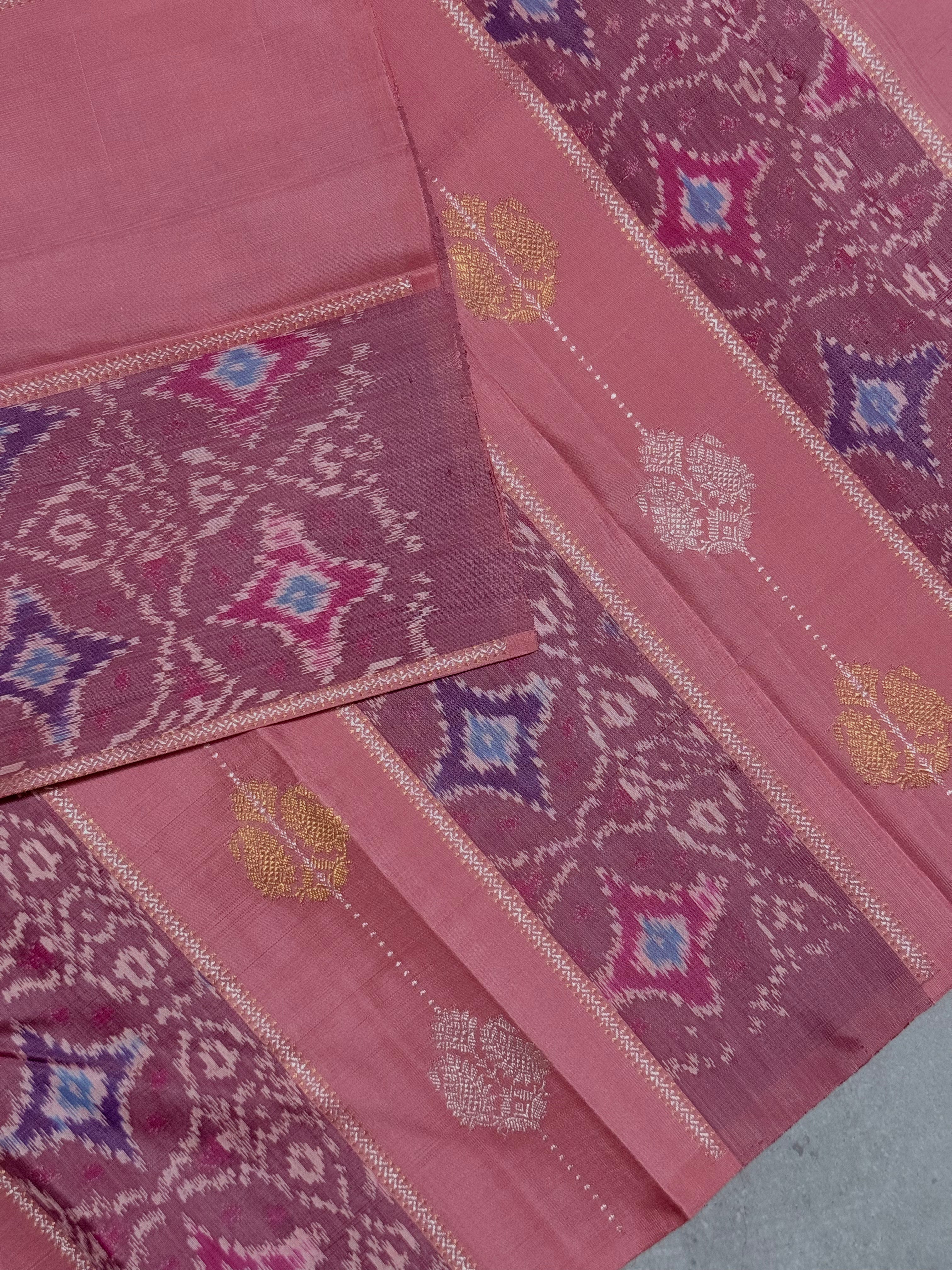 Siyaara | Pink Kanjivaram Silk Saree