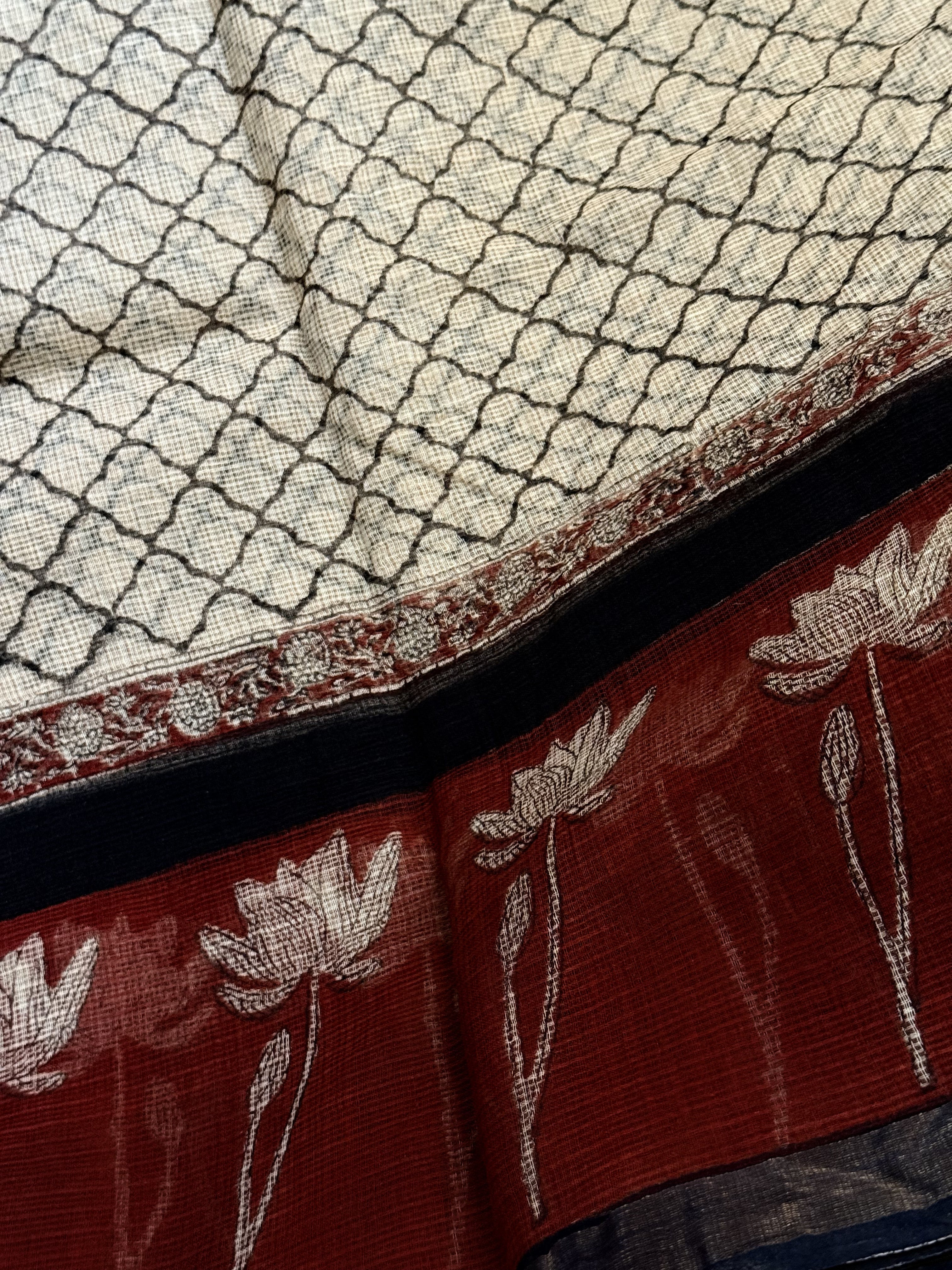 Jaladharaa | Block Printed Kota Saree