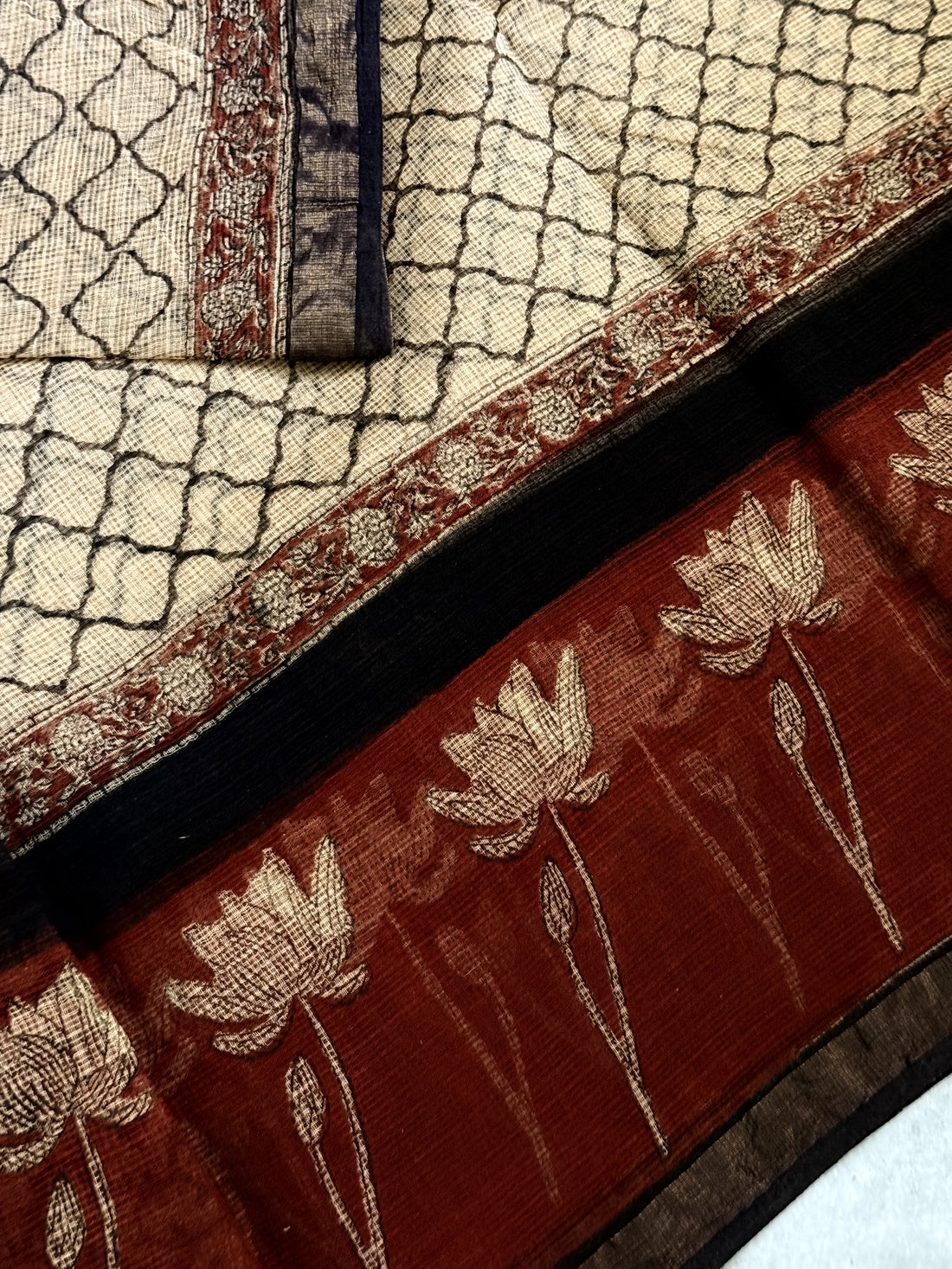 Jaladharaa | Block Printed Kota Saree