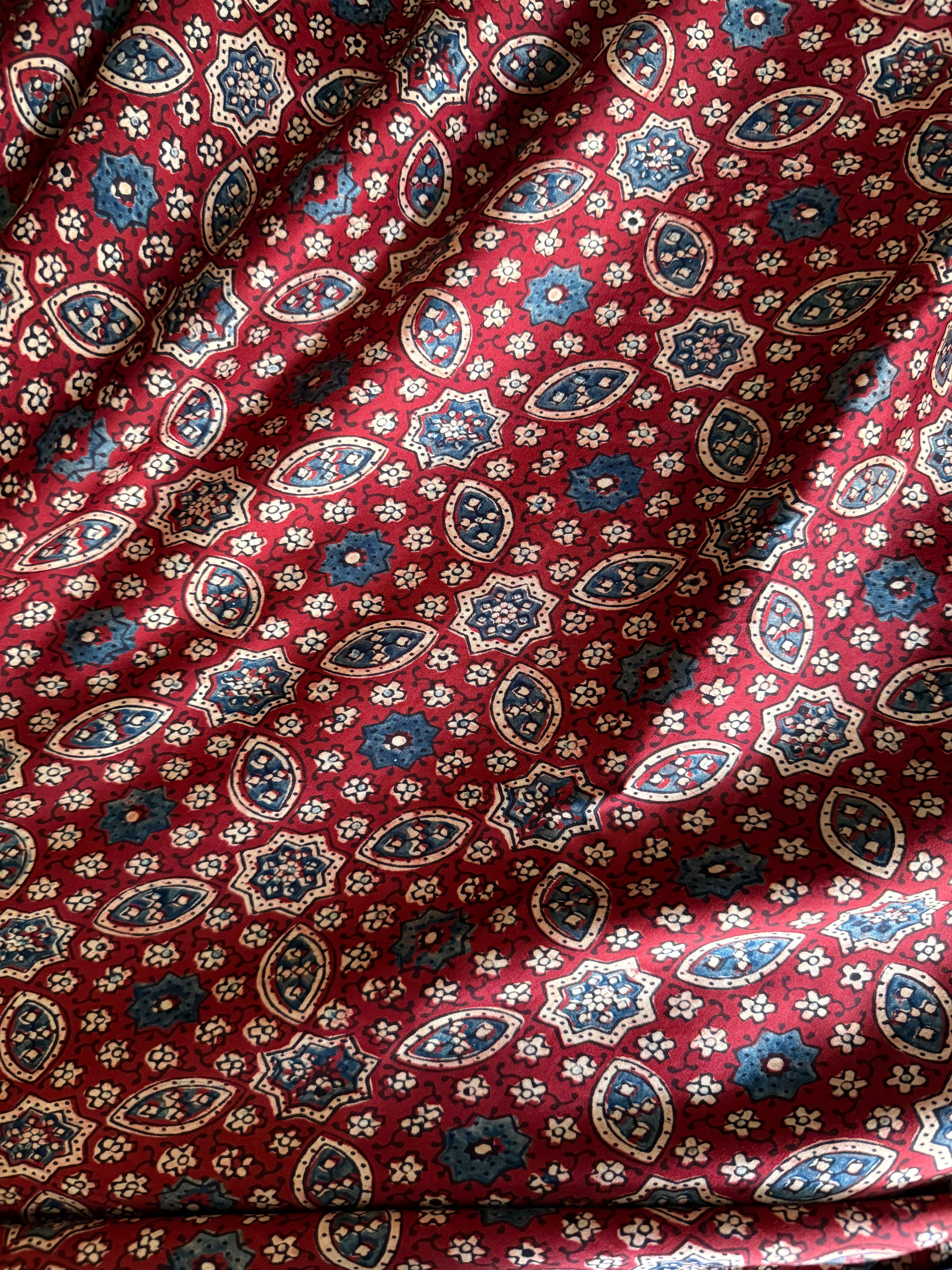 Maati | Authentic Block Printed Modal Silk Saree