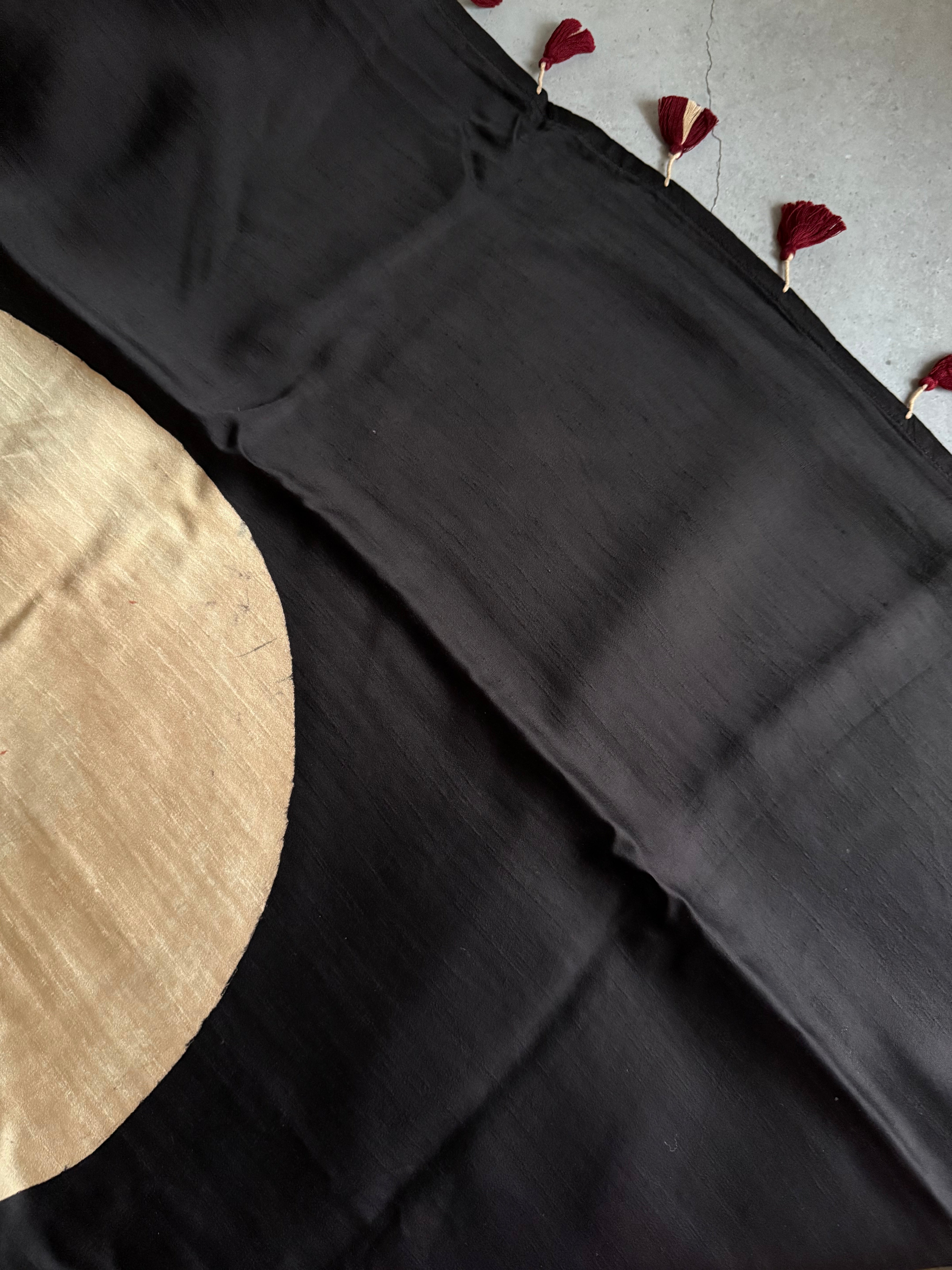 Vindhya | Authentic Pichwai Block Printed Modal Silk Saree