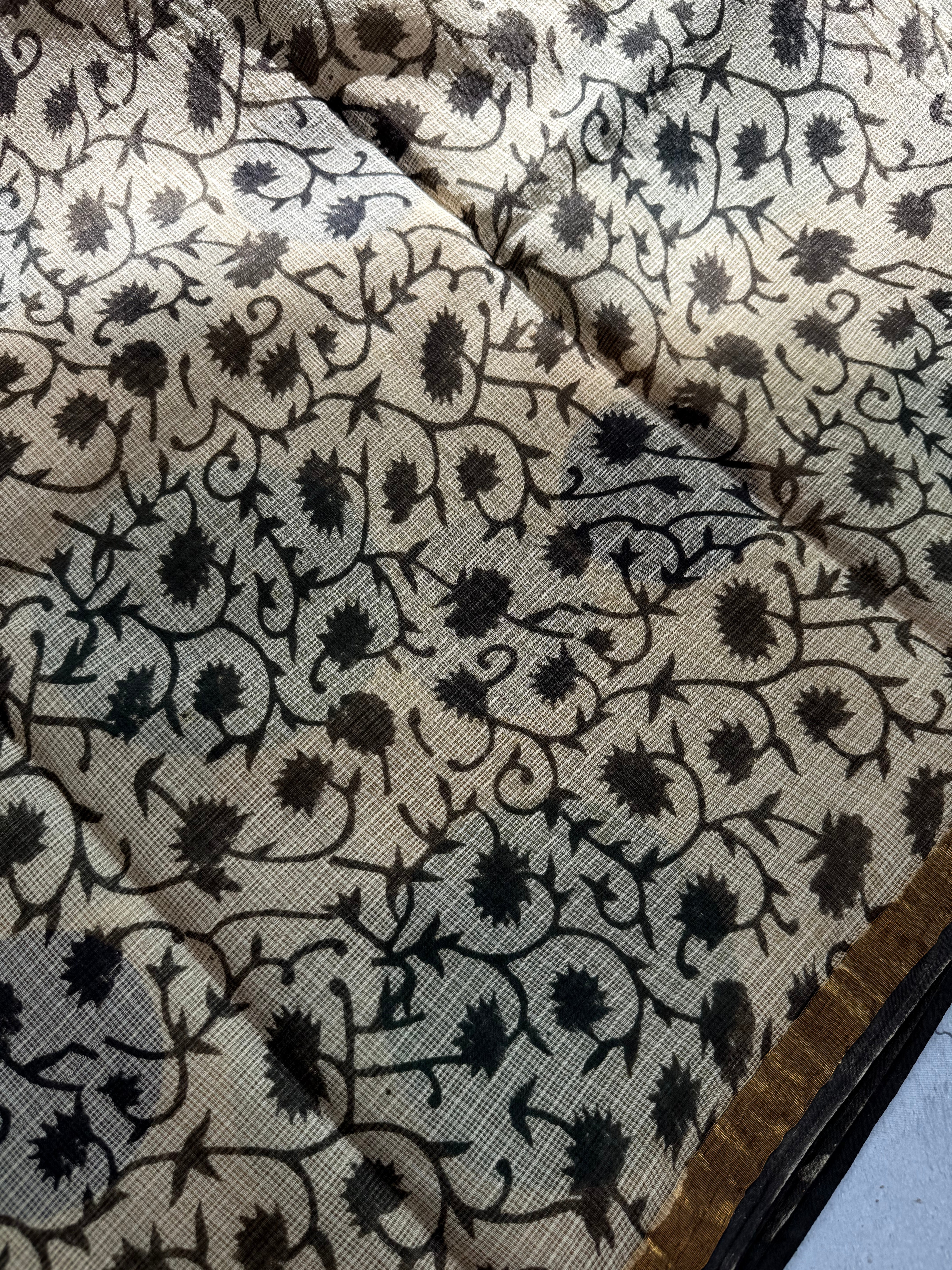 Yakshaani | Block Printed Kota Saree