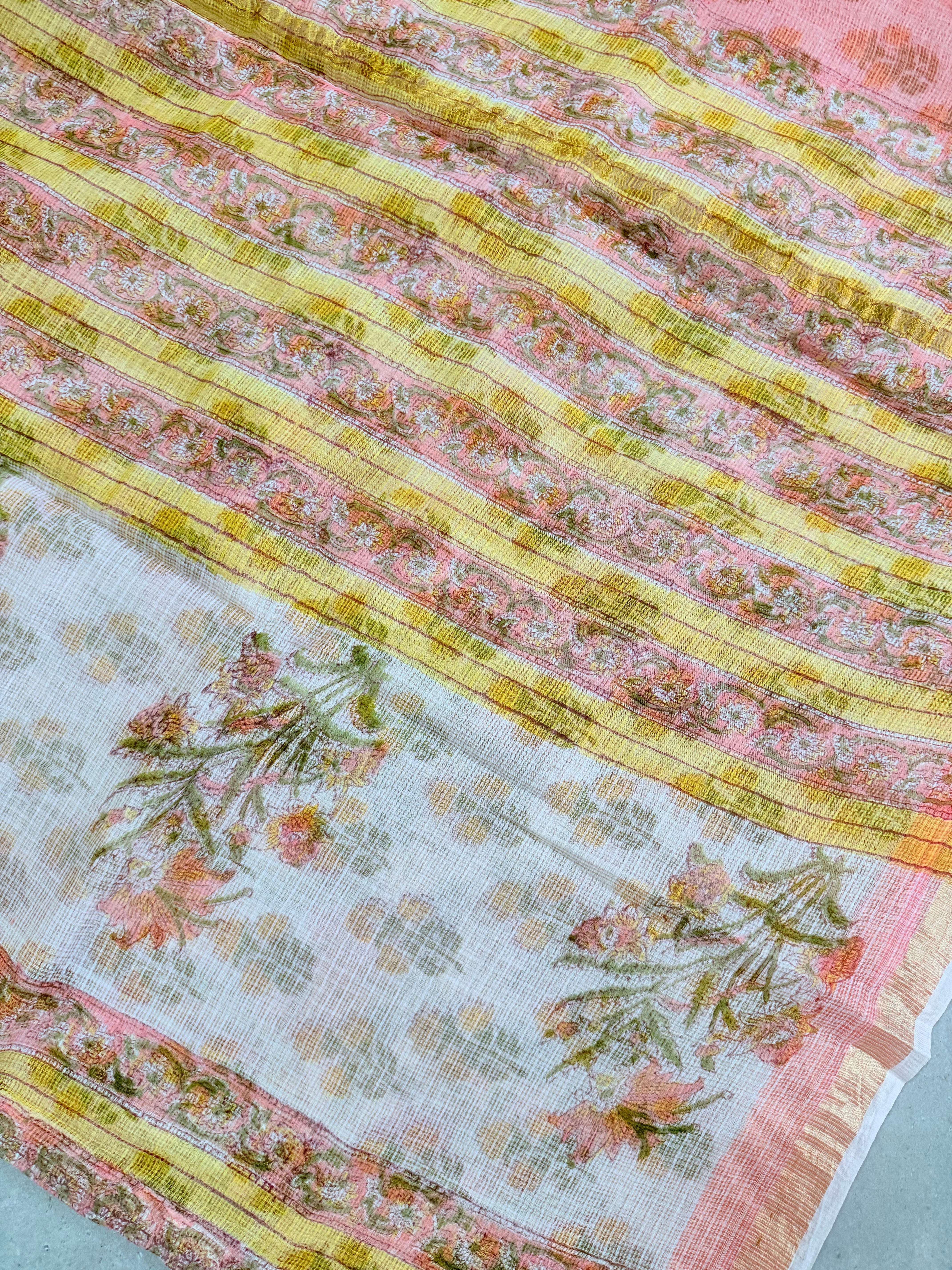 Hamsini | Block Printed Kota Saree