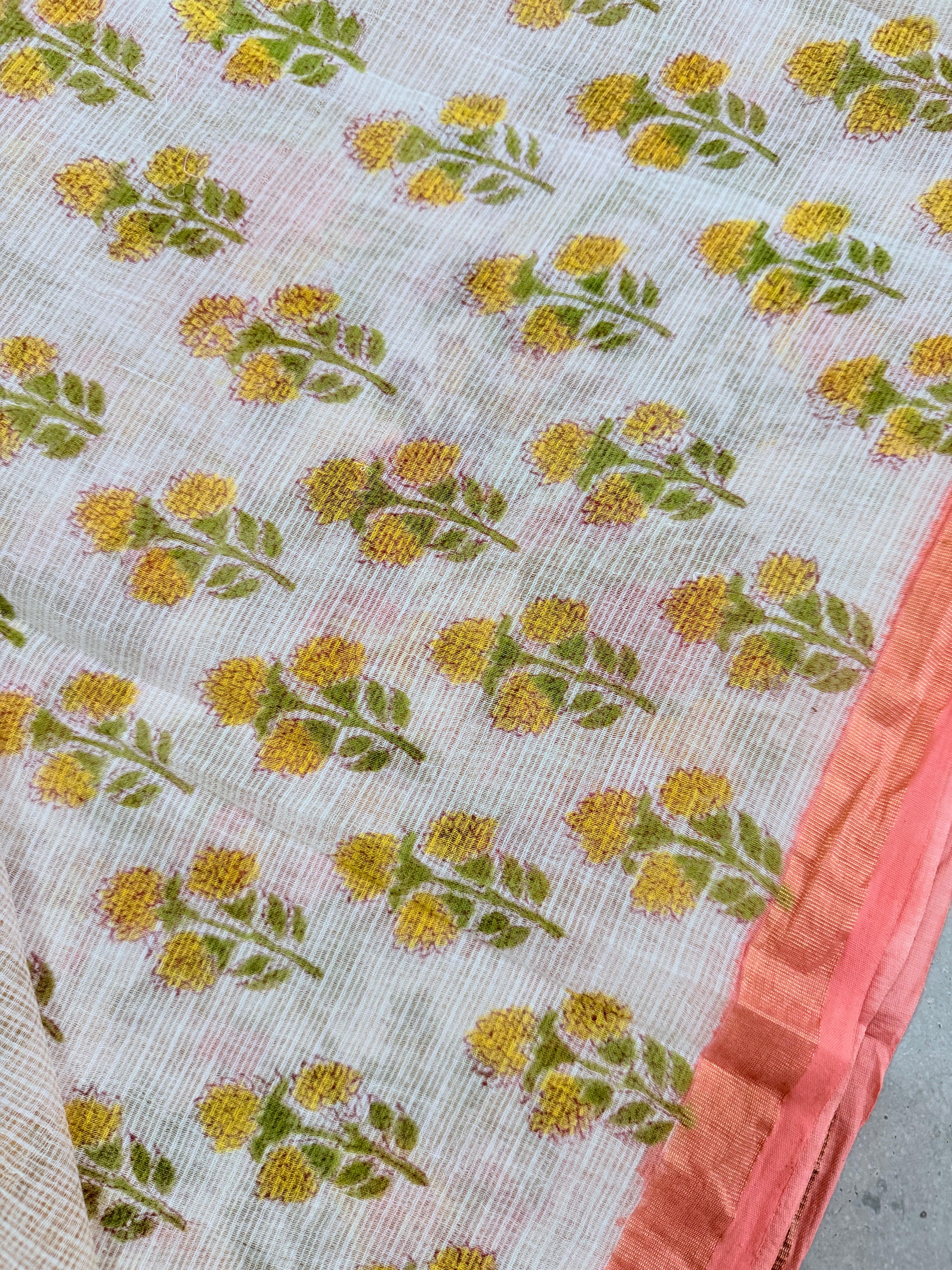 Hamsini | Block Printed Kota Saree