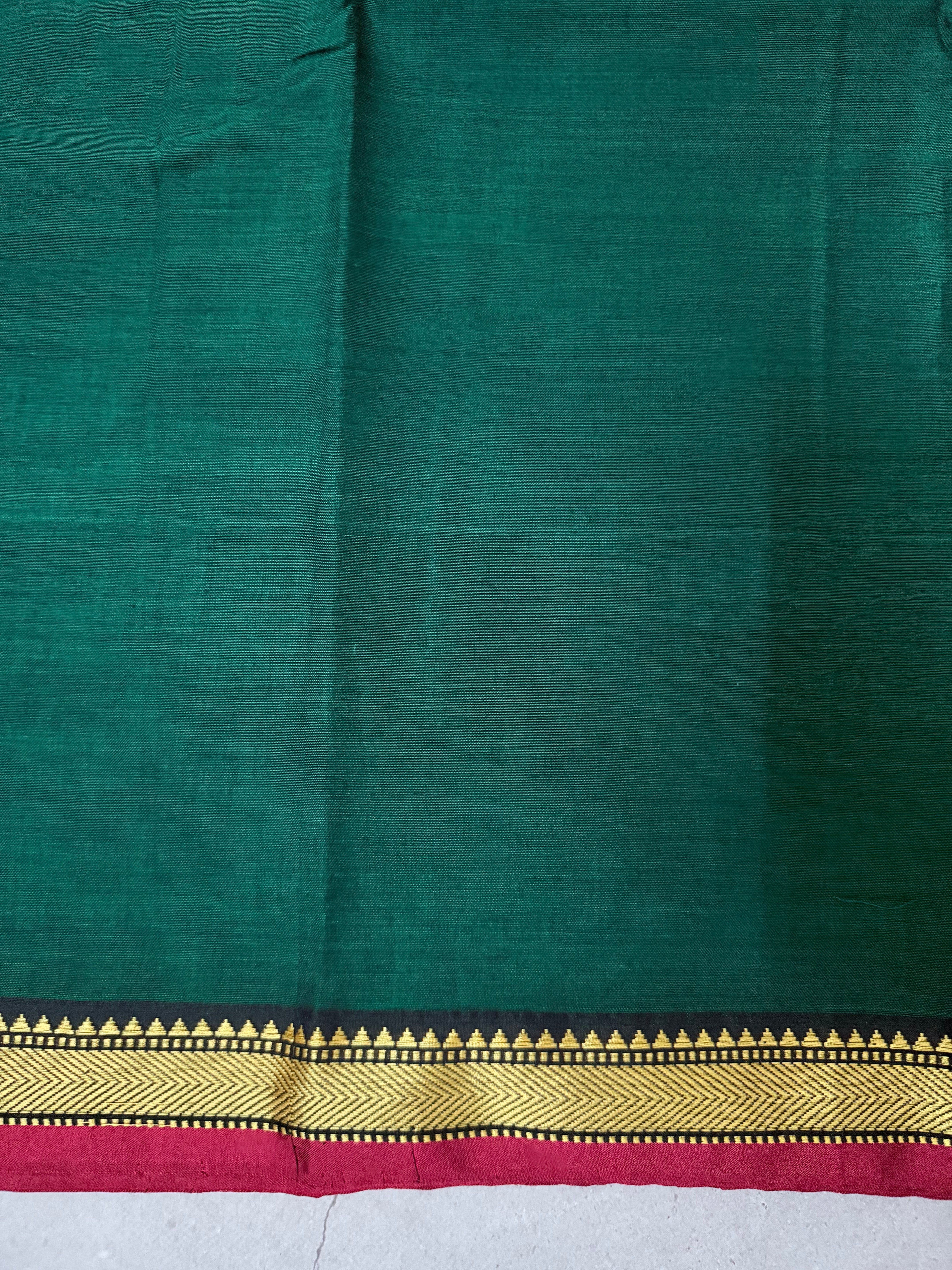 Madhavi | Green South Cotton Saree