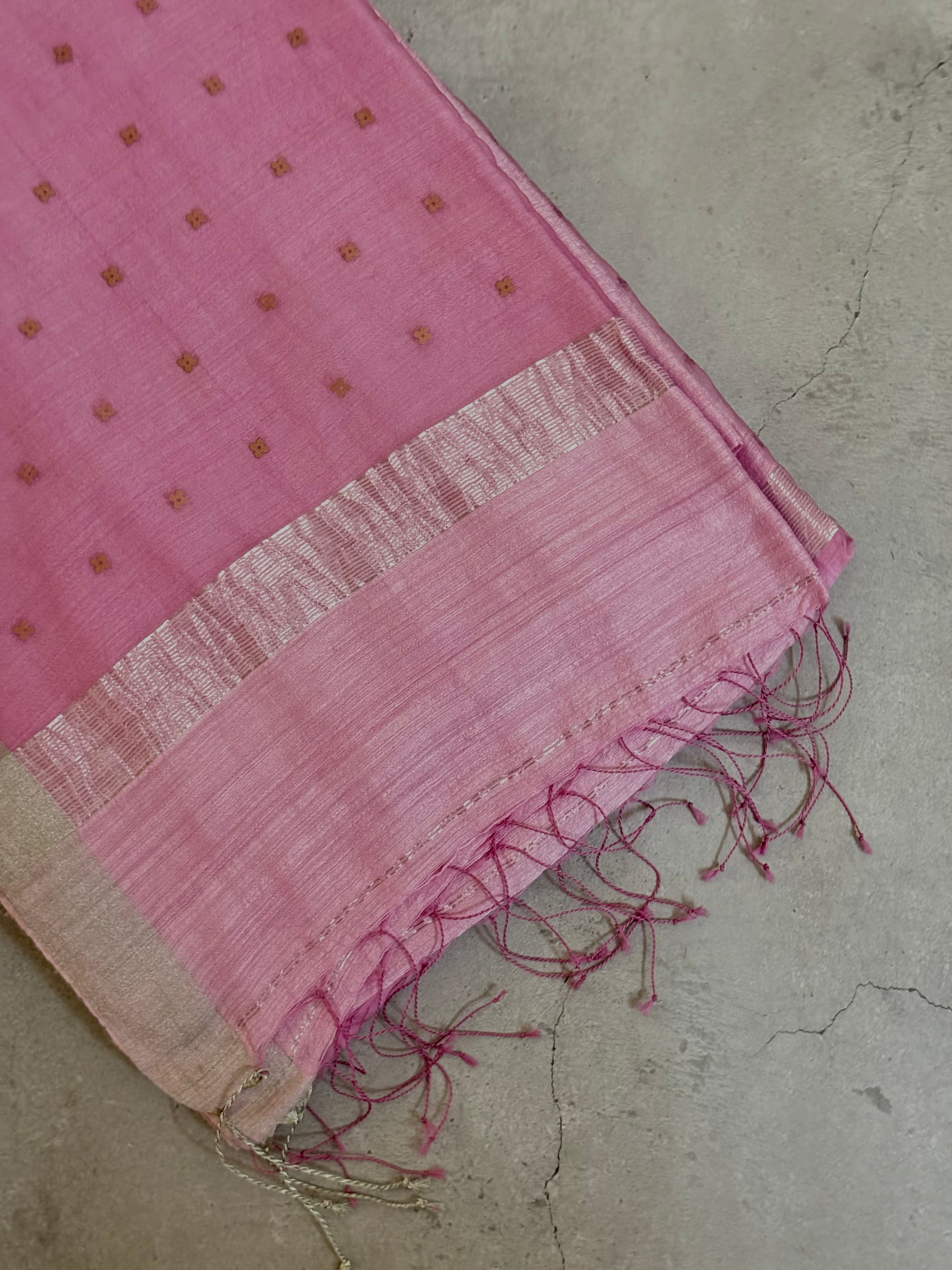 Sugandhi | Candy Pink Matka Silk Saree