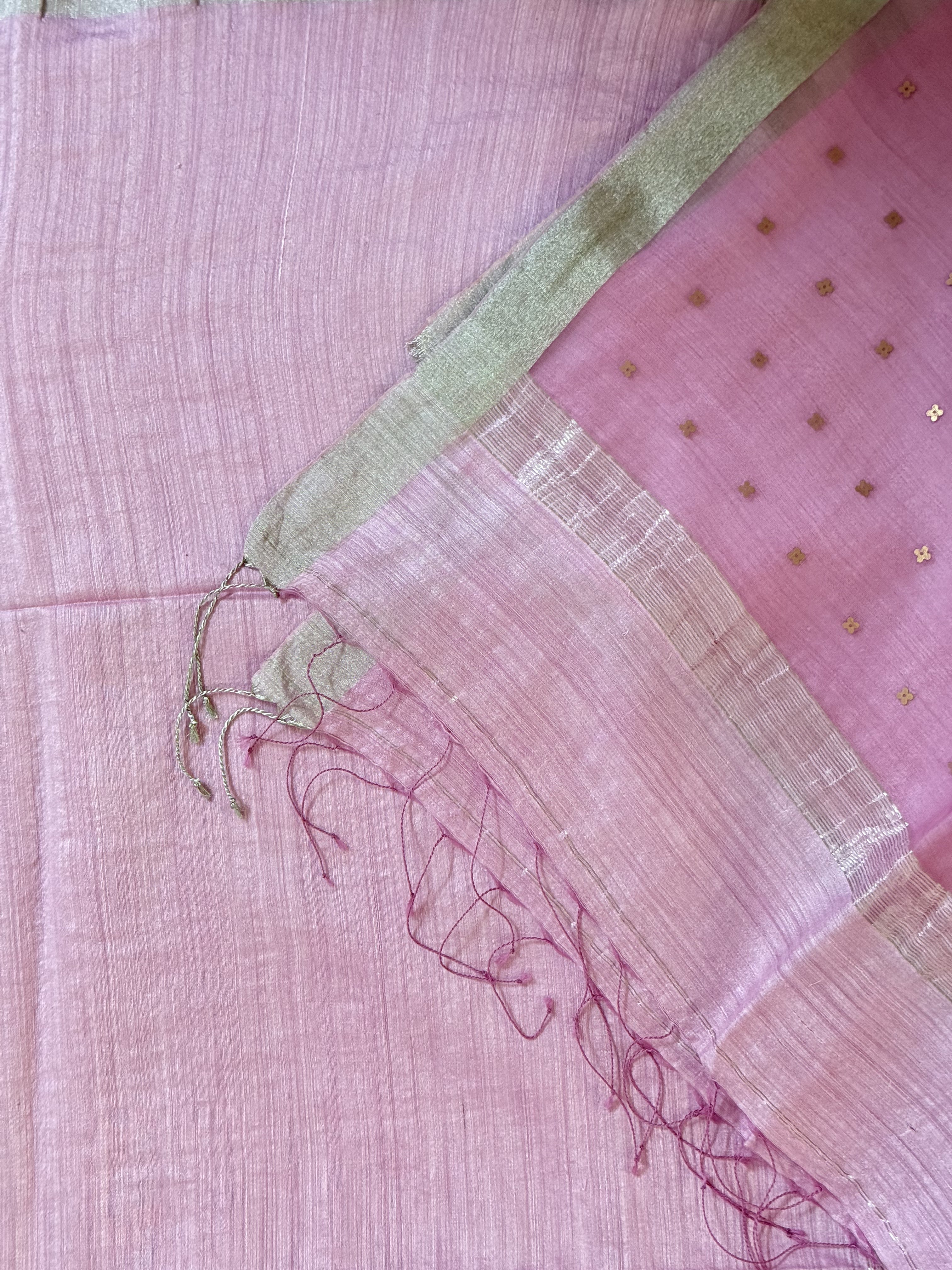 Sugandhi | Candy Pink Matka Silk Saree