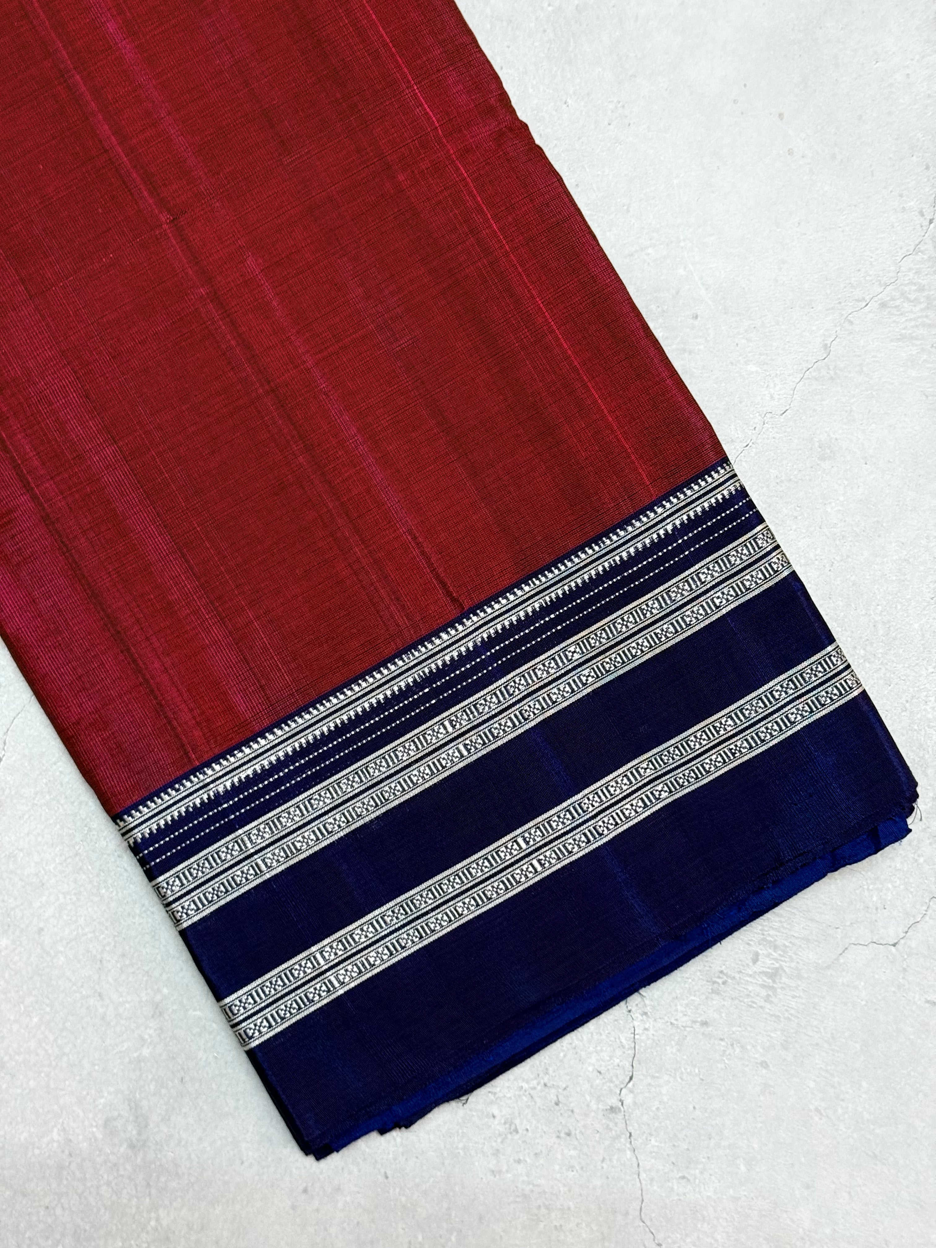 Aamrapali | Red and Purple Handloom Ilkal Saree