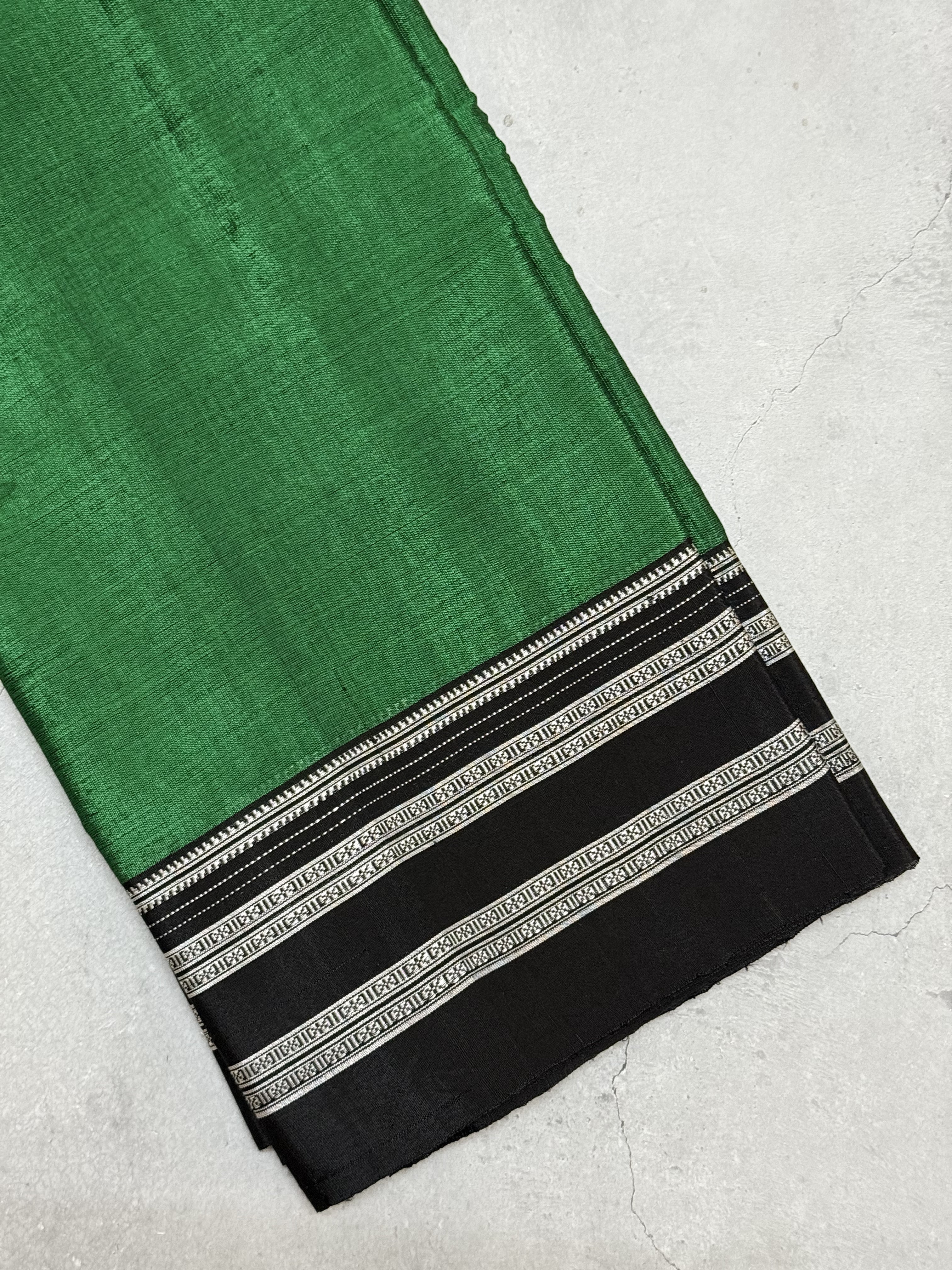 Aarunya| Green and Black Ilkal Saree