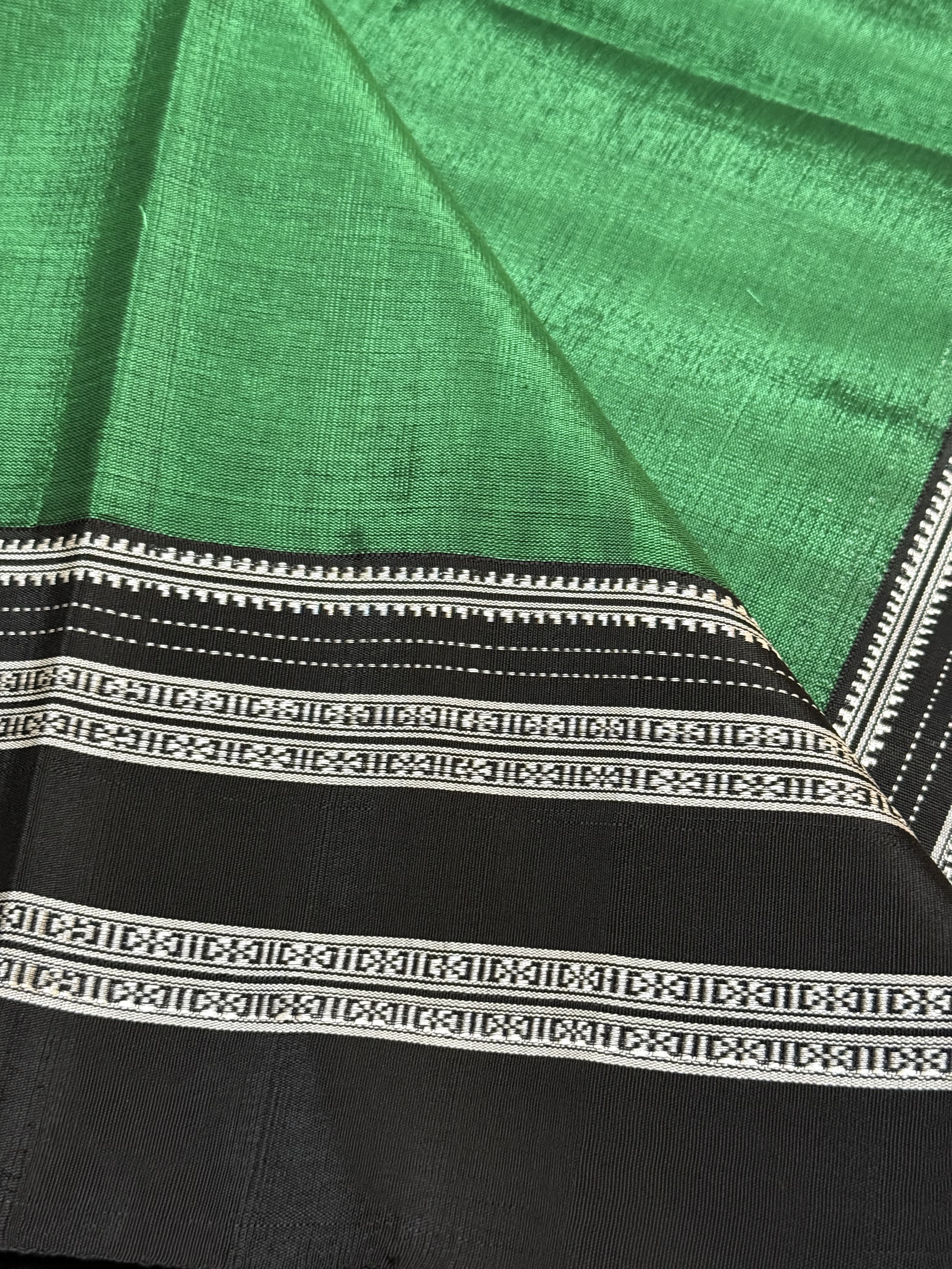 Aarunya| Green and Black Ilkal Saree
