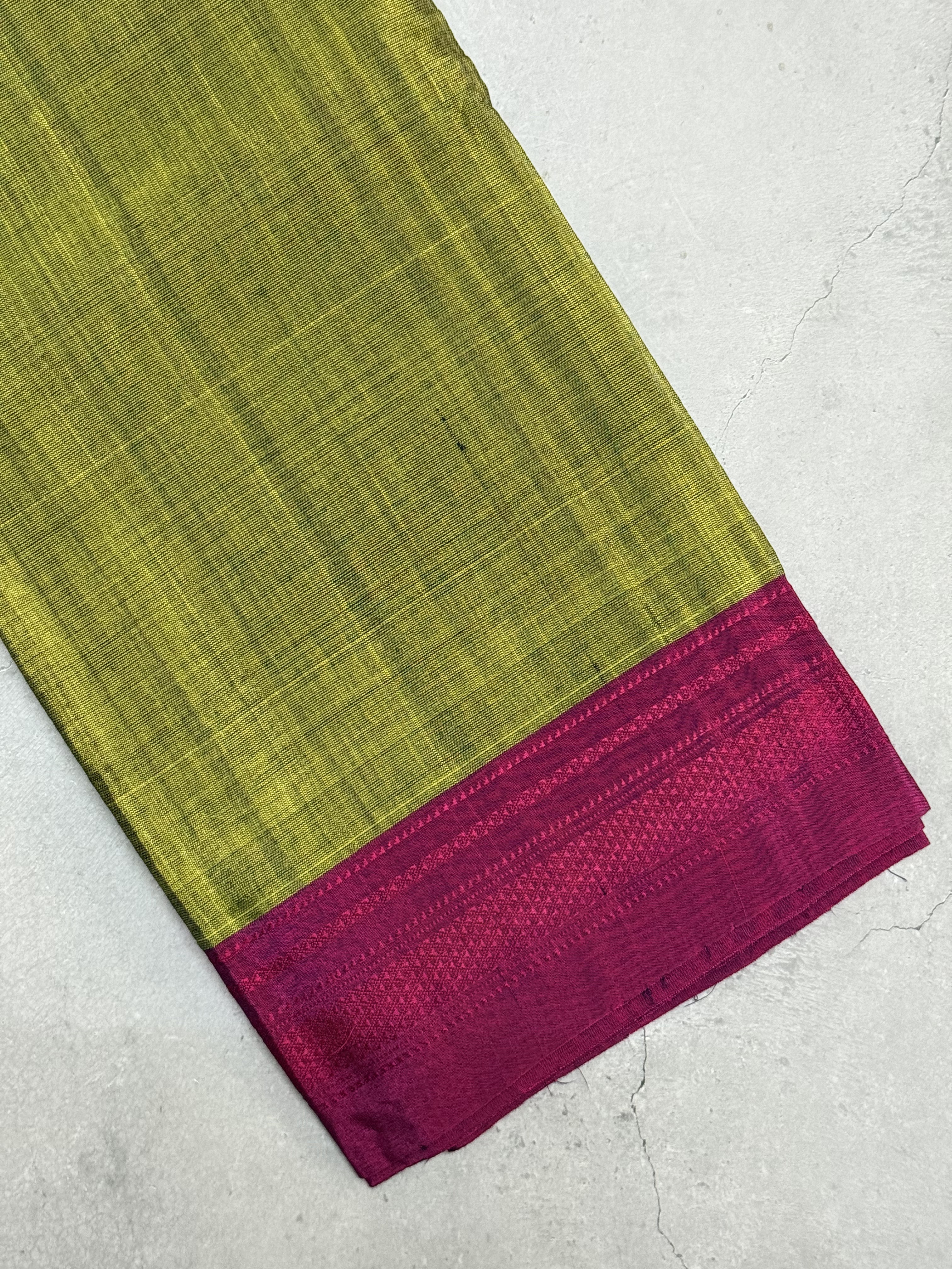 Indraneela | Green and Pink Ilkal Saree