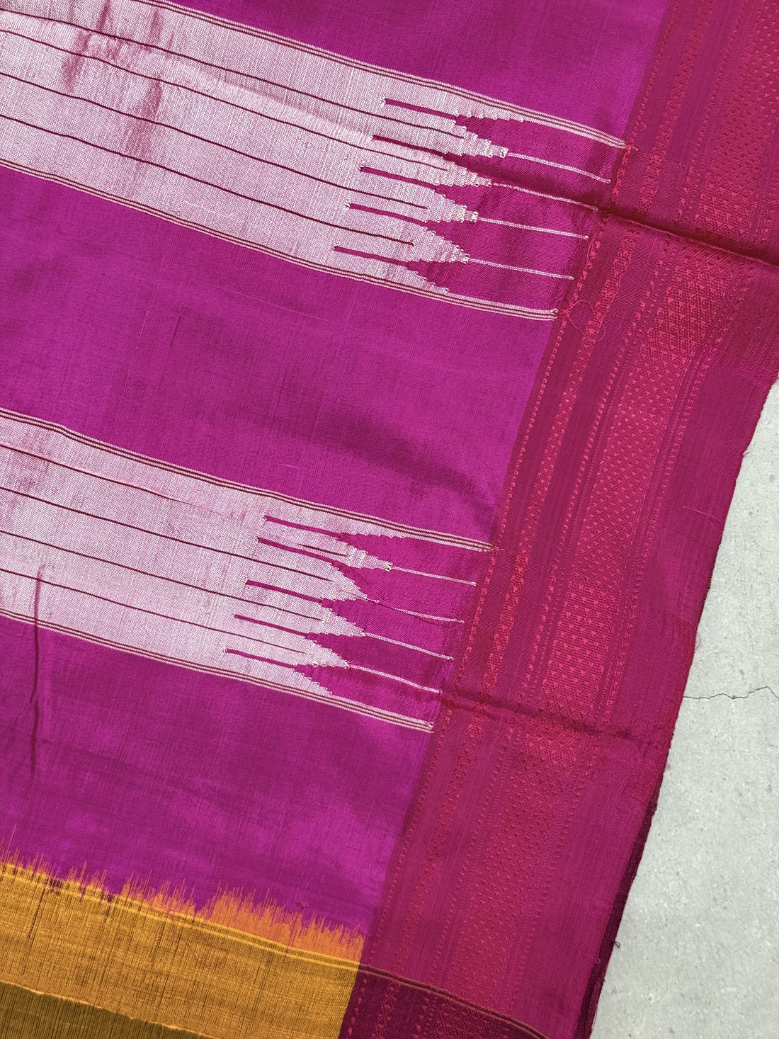 Kanakamaya | Yellow and Maroon Ilkal Saree