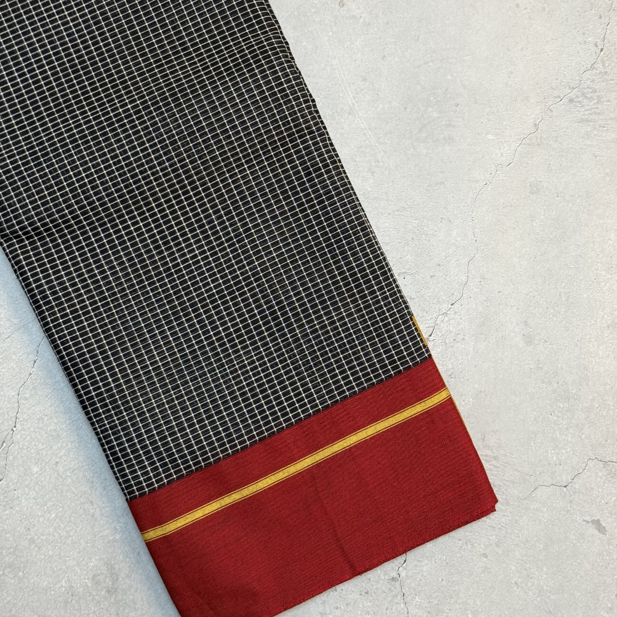 Komalika | Red Yellow and Black Cotton Saree