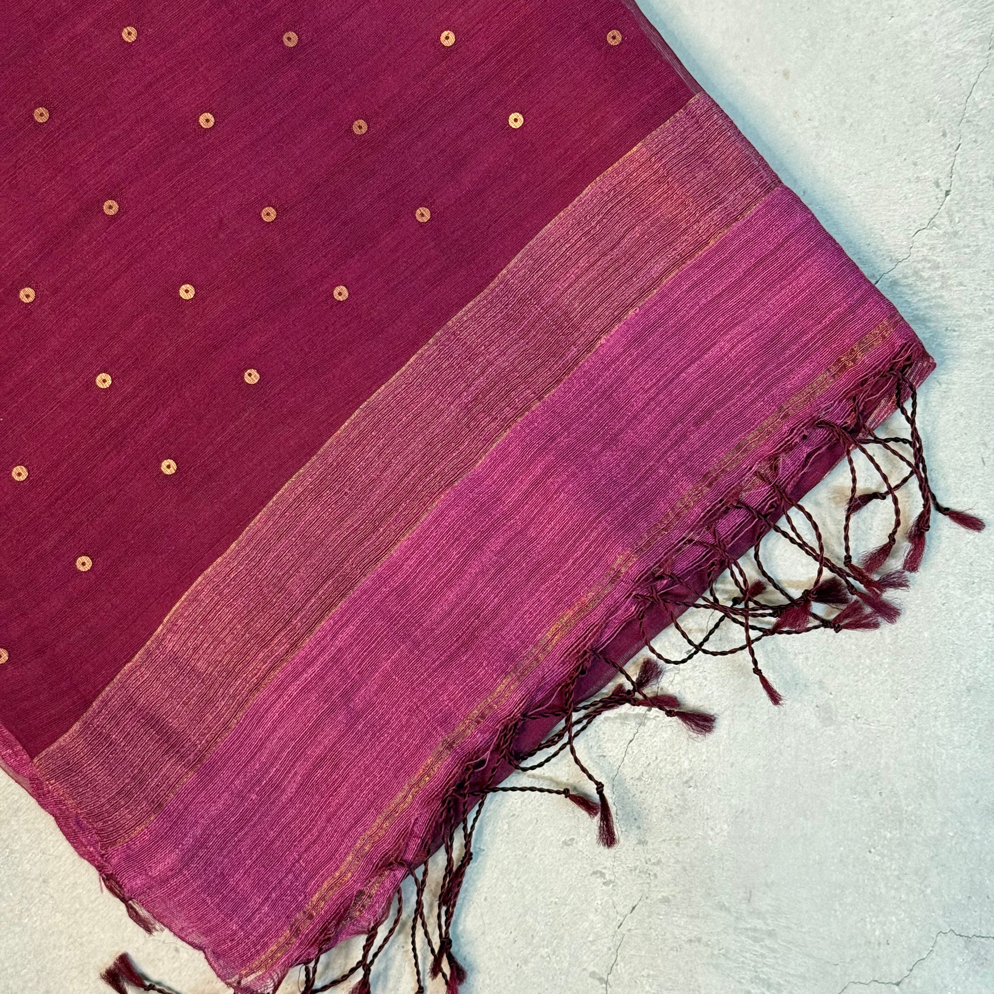 Manjulika | Pink Muslin Silk Saree