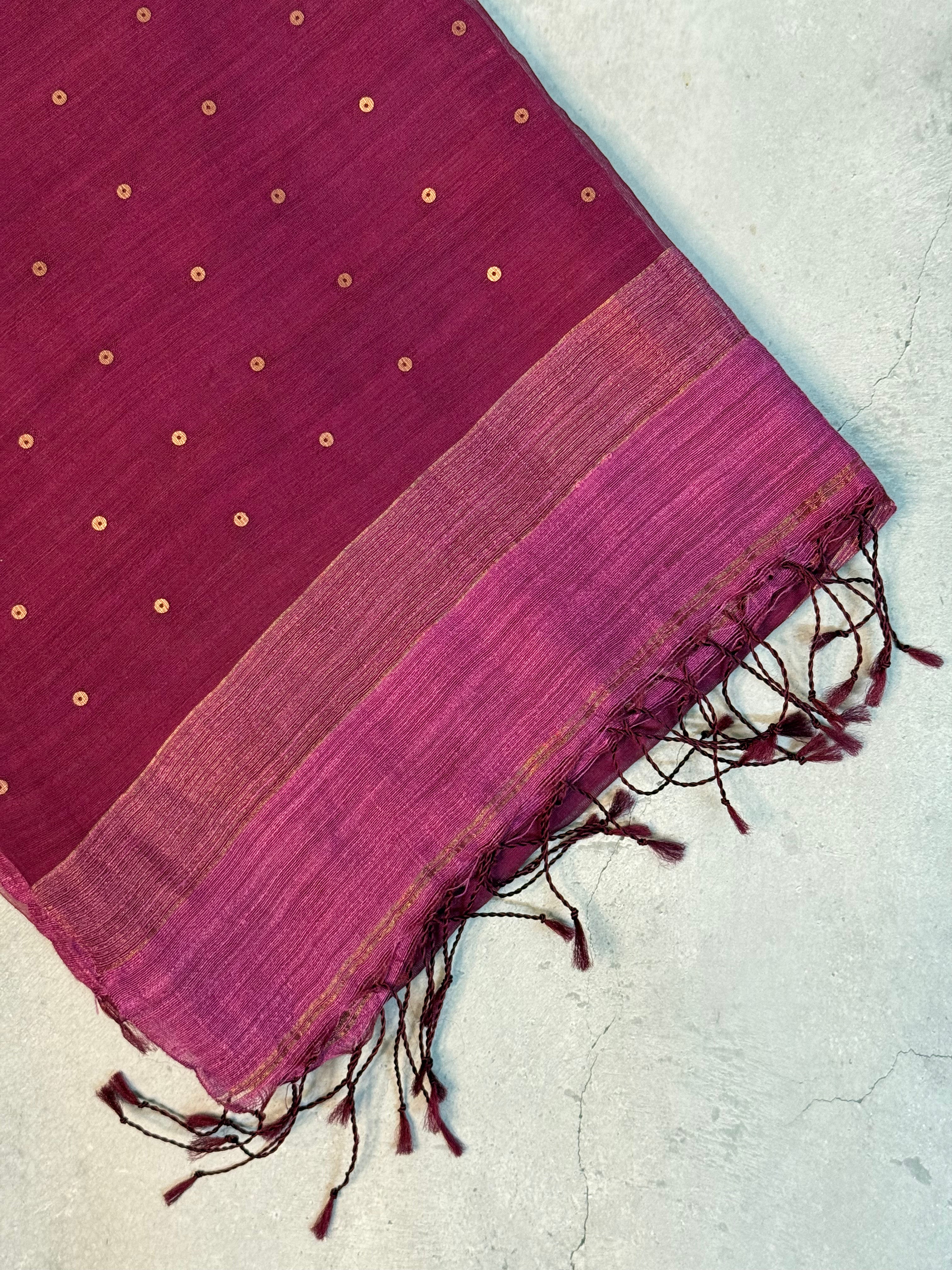 Manjulika | Pink Muslin Silk Saree