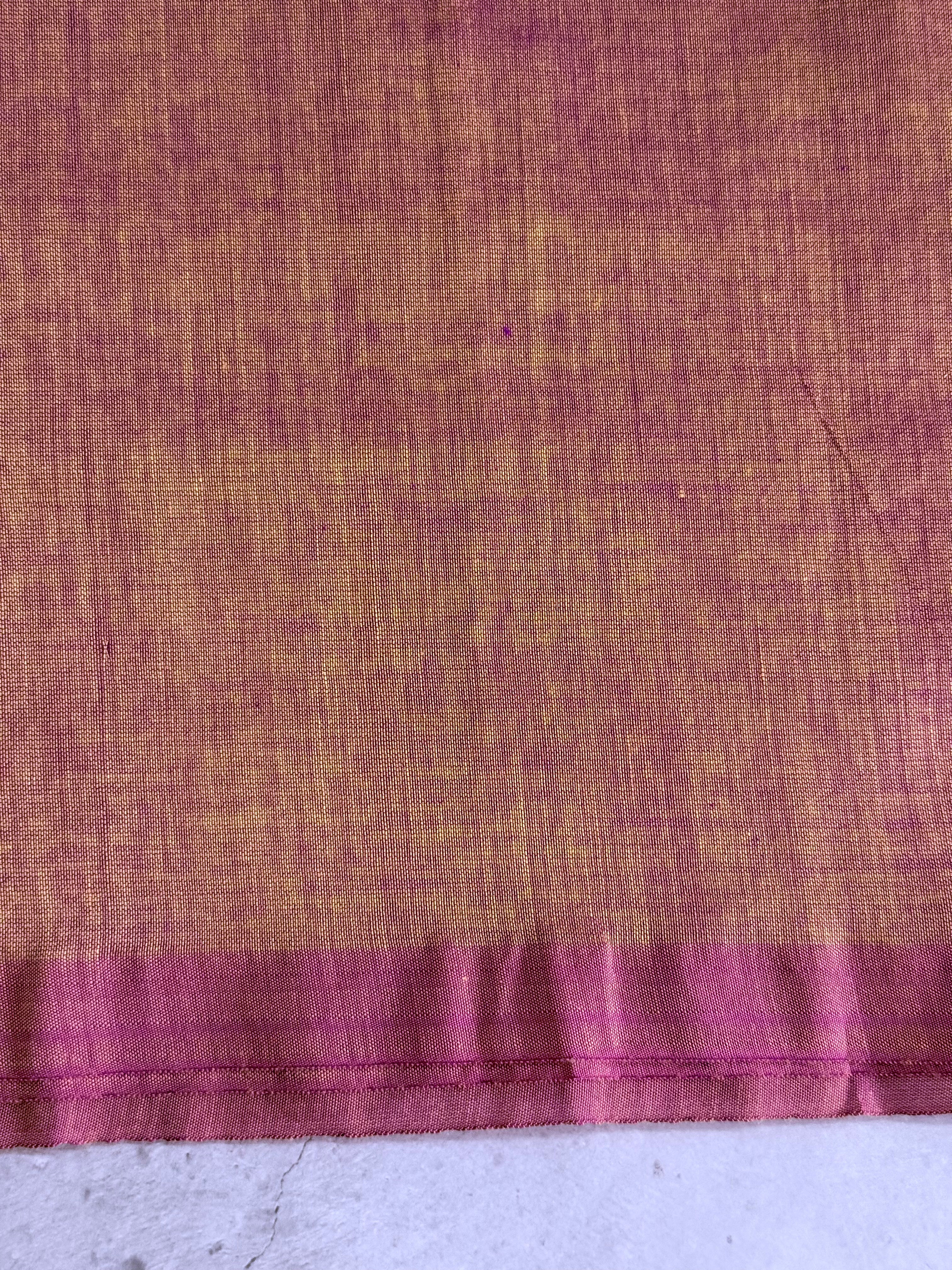 Raasathi | Peach and Plum Cotton Saree