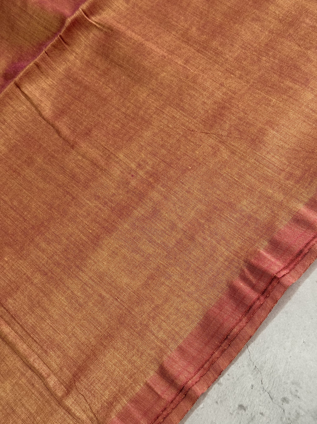 Raasathi | Peach and Plum Cotton Saree